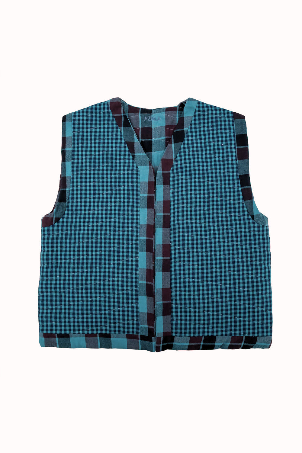 Reversible Quilted Kids Vest - Emerald