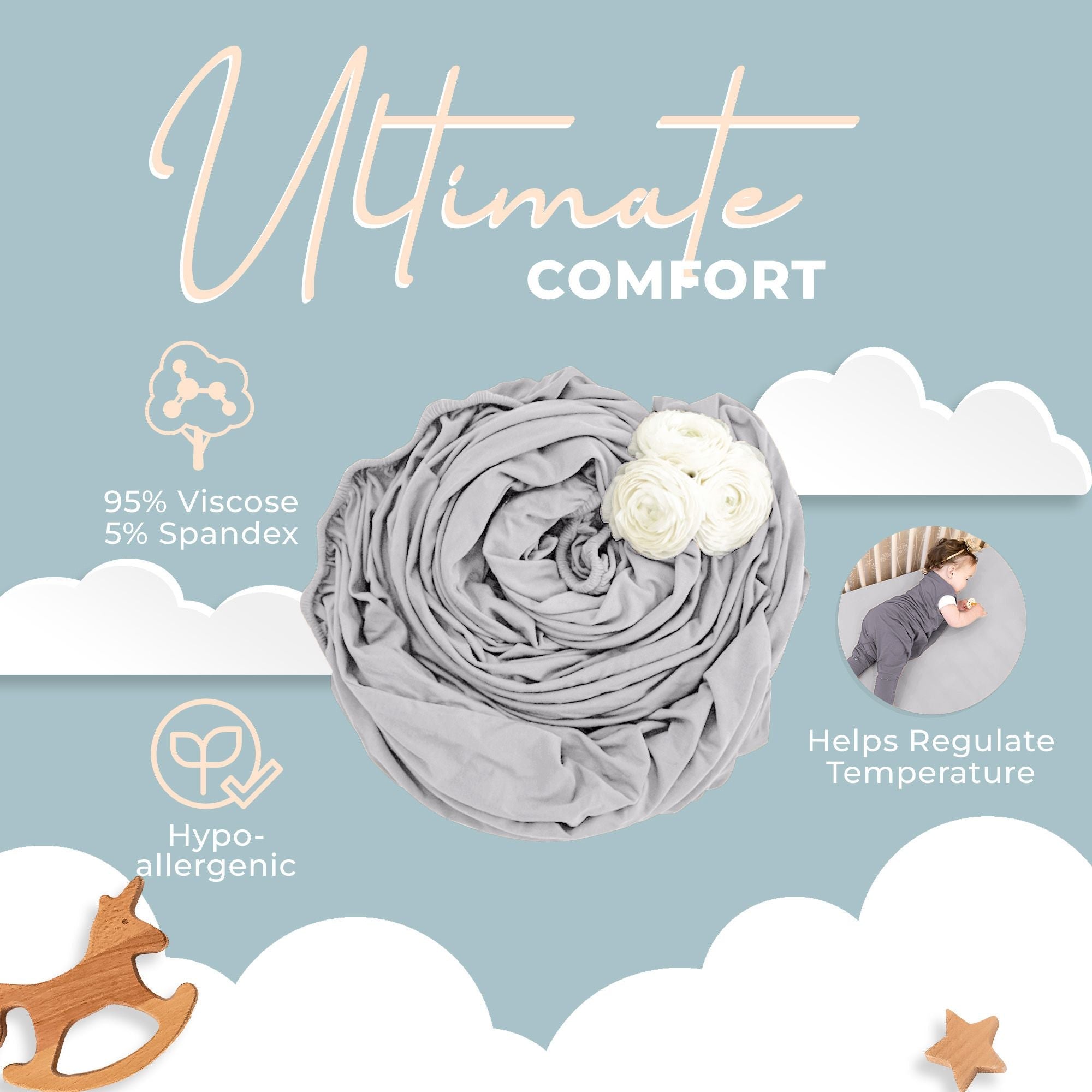 Nyte Nyte Bamboo Fitted Crib Sheet