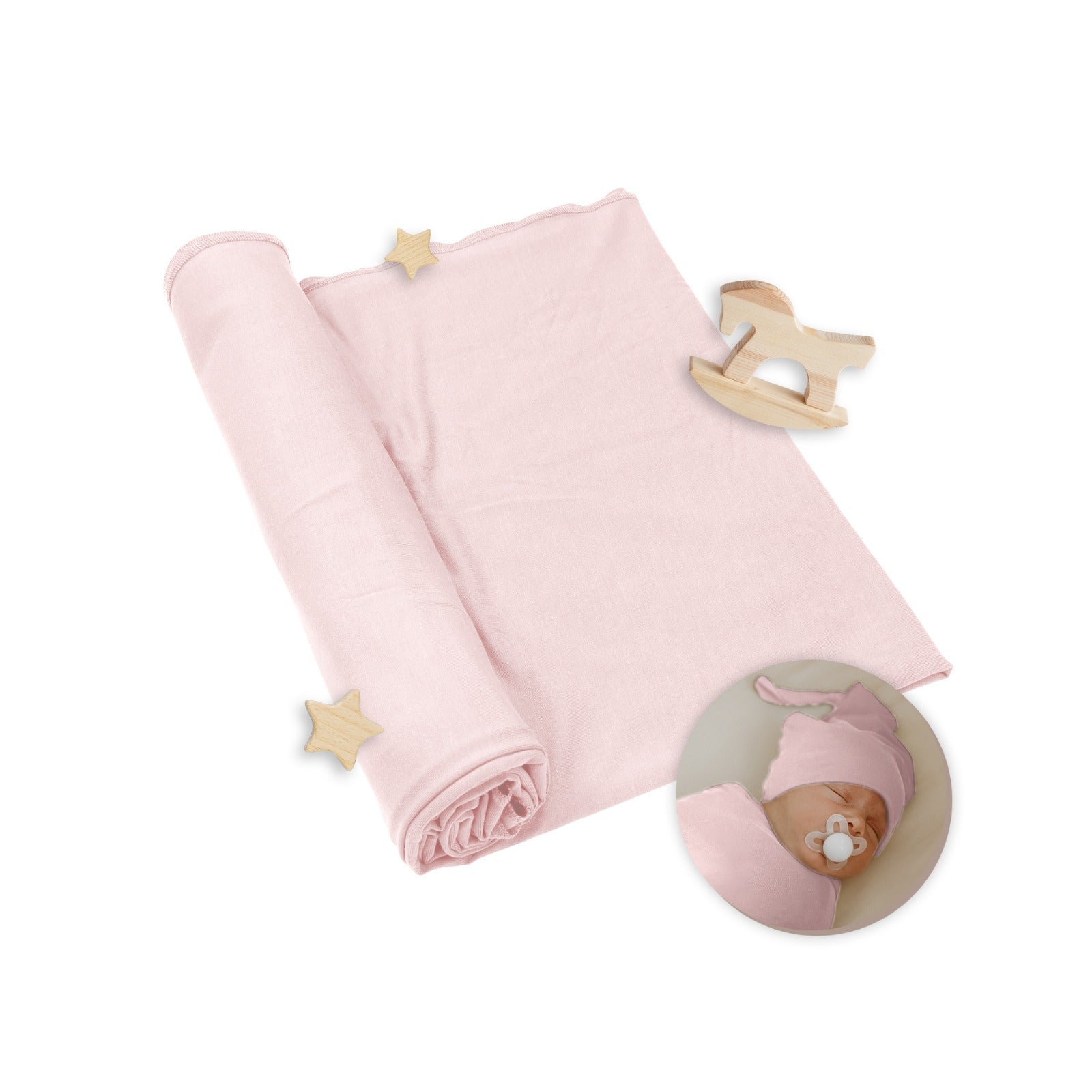 Baby Swaddle Blanket + hat