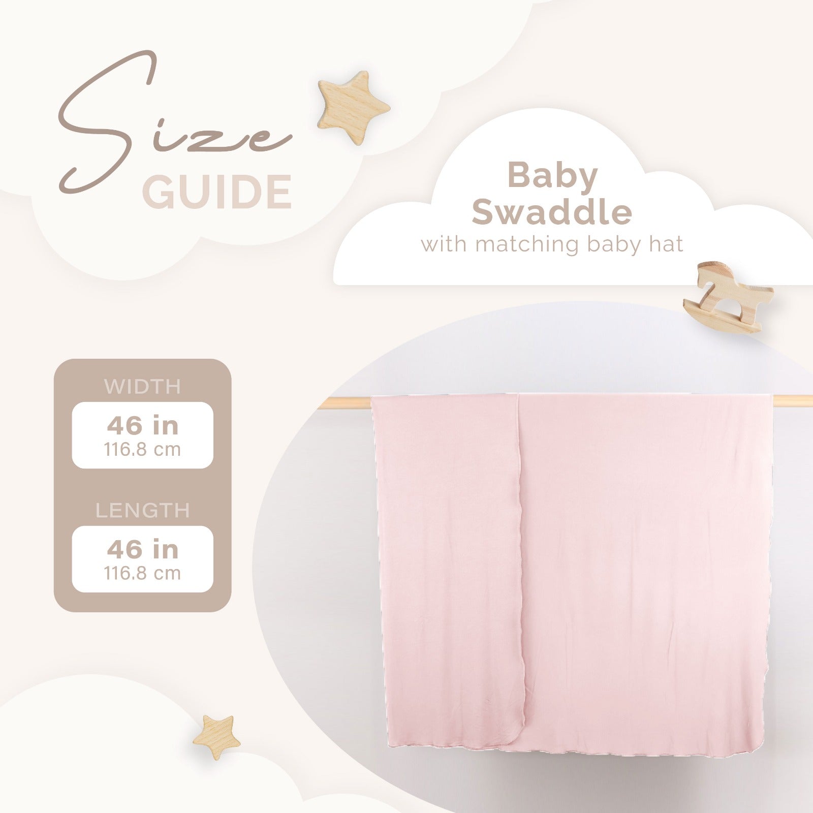 Baby Swaddle Blanket + hat