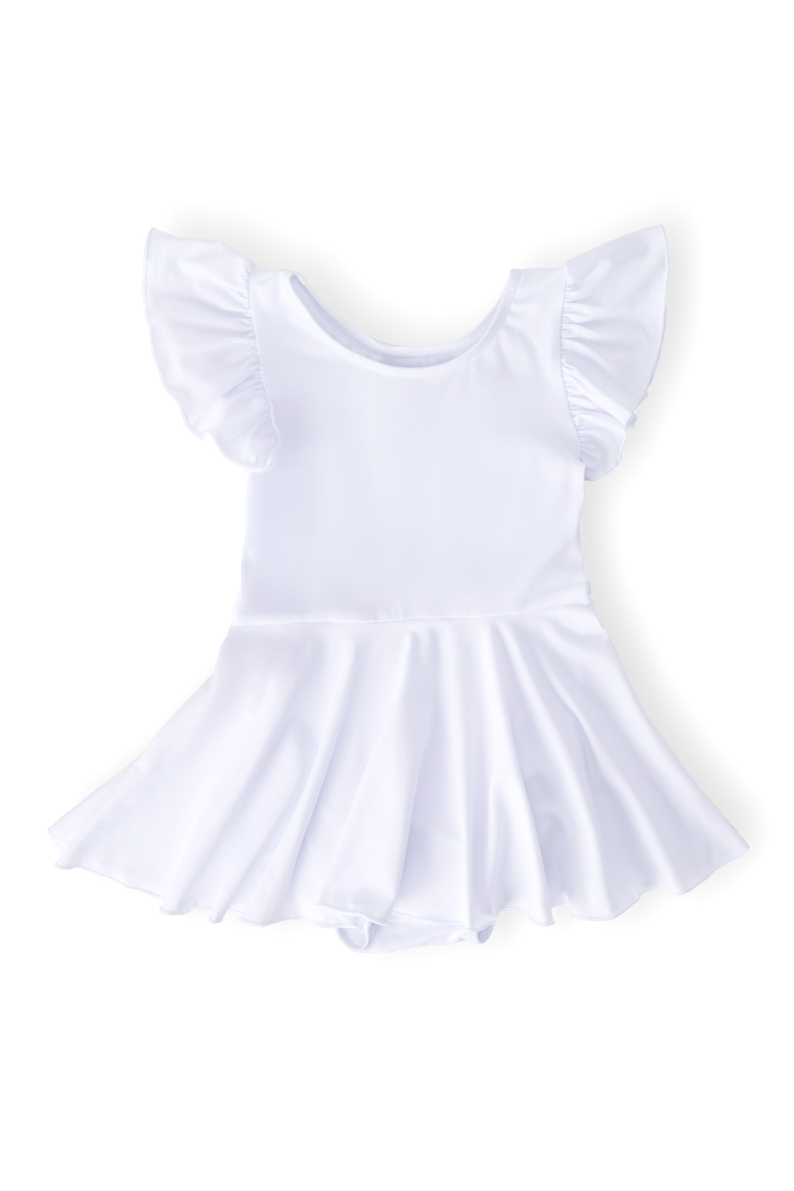 White S/S Twirl Leotard