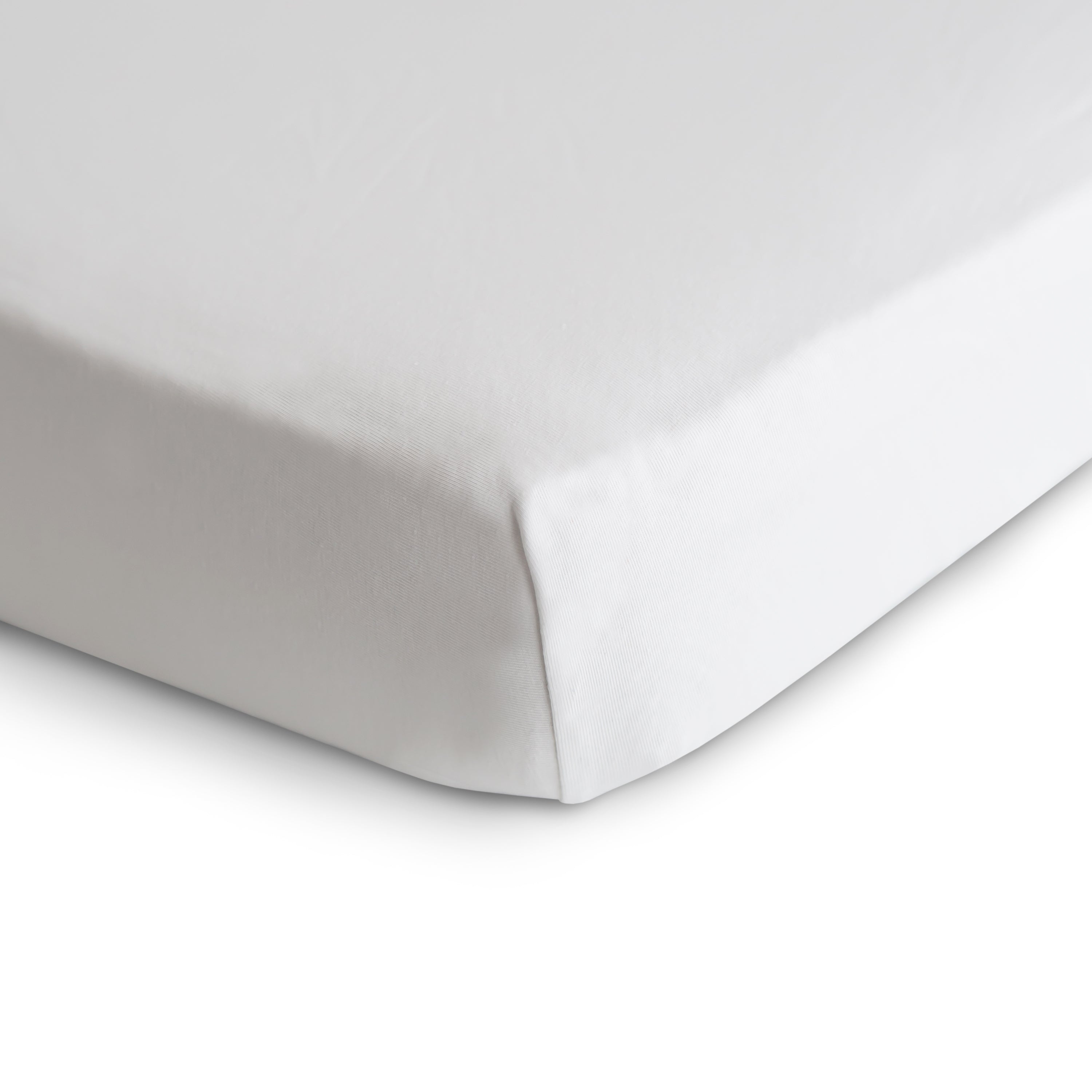 Stretchy Crib Sheet crib sheets Mushie White  