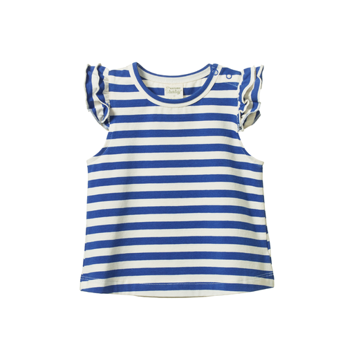 Fleur Tee - Isle Blue Sea Stripe