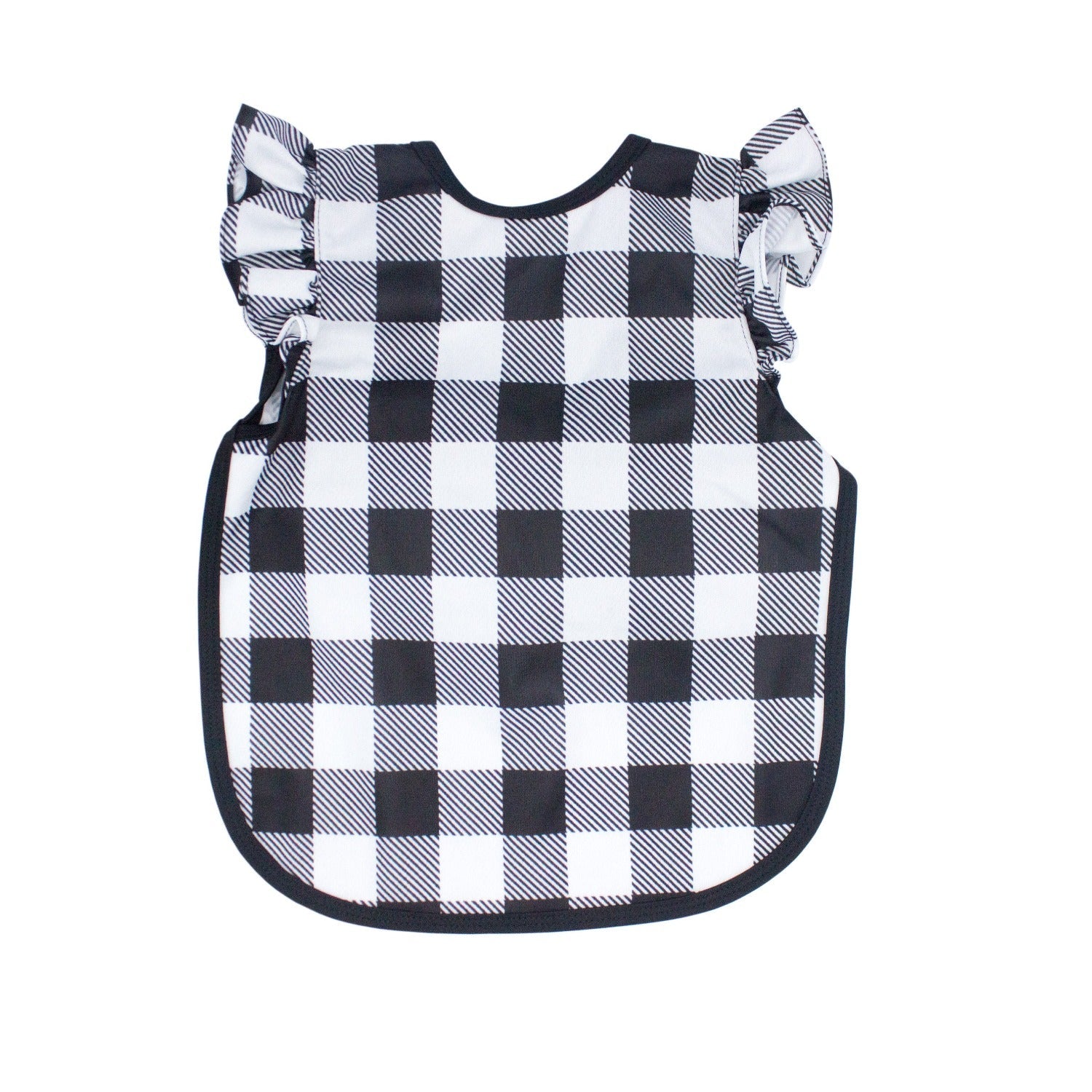 White Buffalo Plaid Flutter Bapron  BapronBaby   