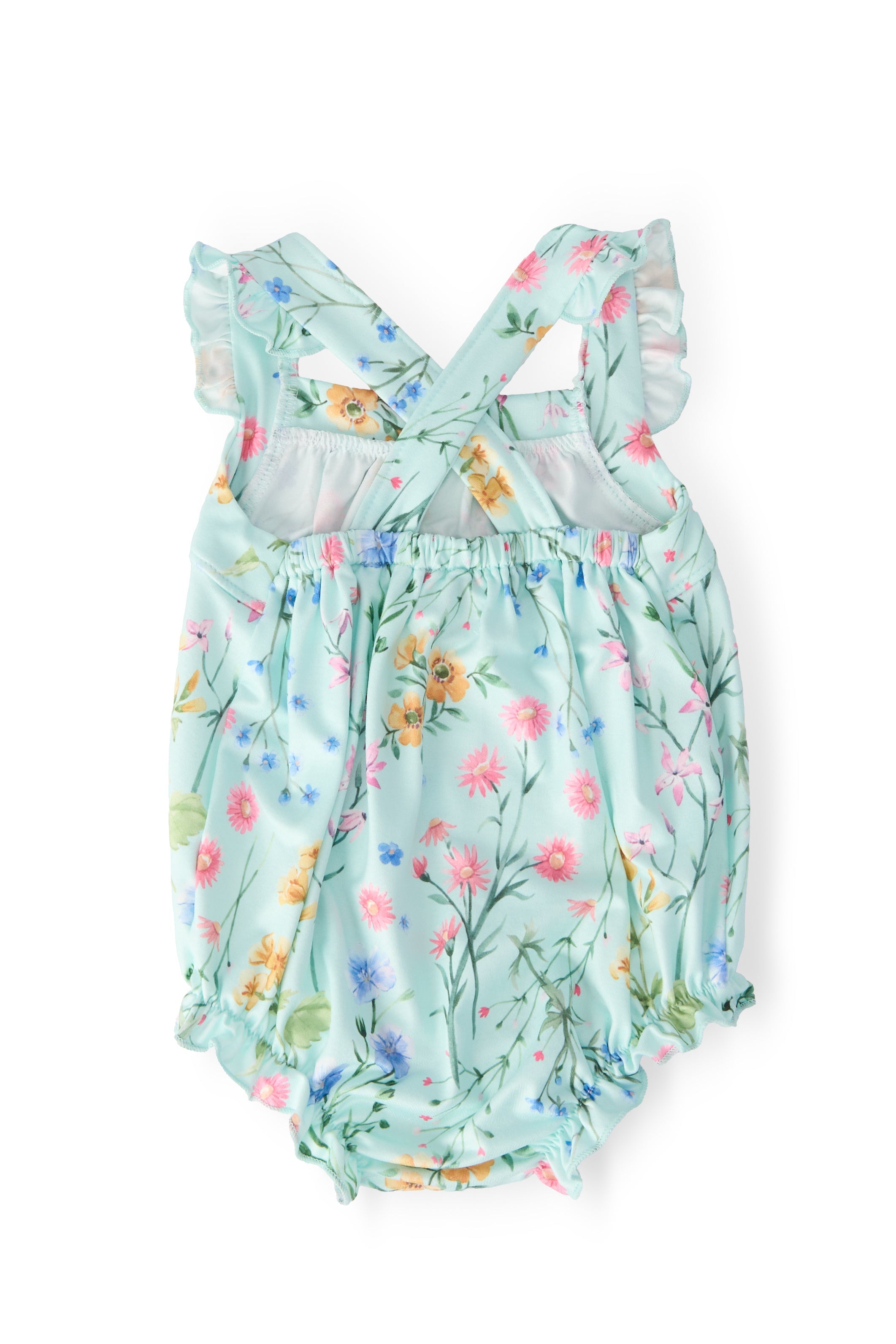 Wild Woods Ruffle Cross Back Romper