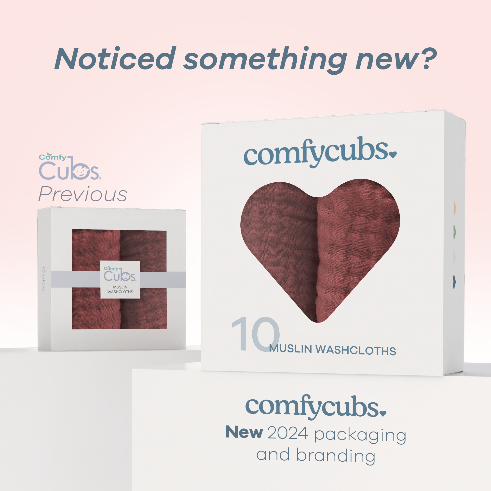 Muslin Washcloths by Comfy Cubs - Wine
