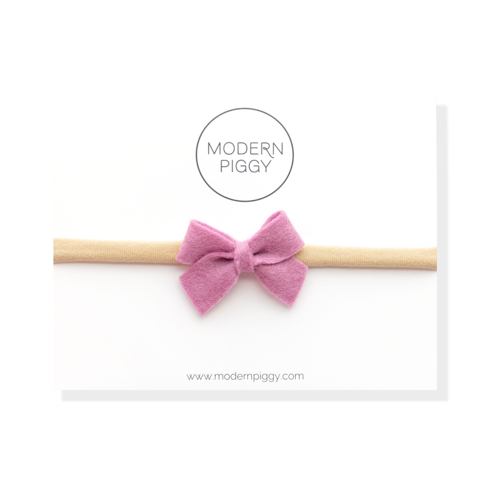 Lilac | Felt Baby Bow