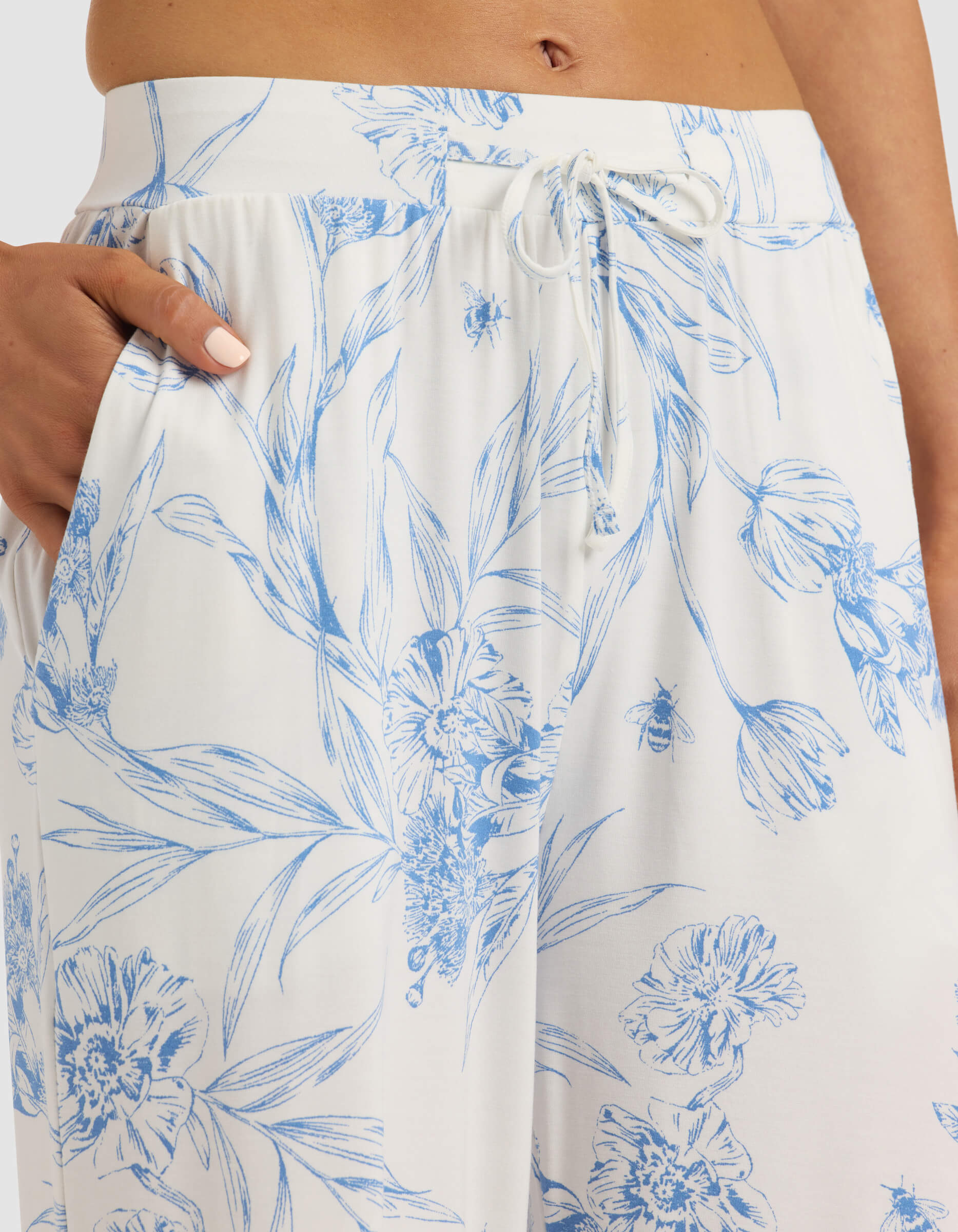 Women's Bamboo Stretch-Knit Short Sleeve & Pant Pajama Set