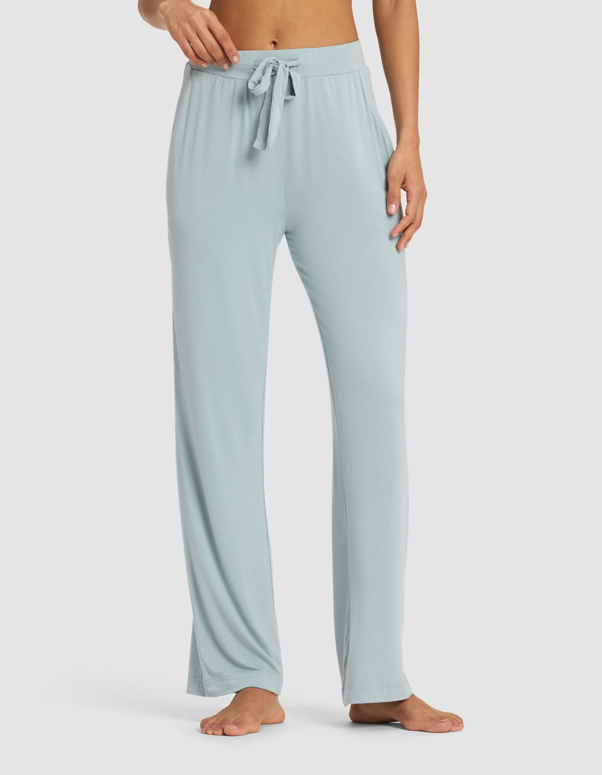 Women's Bamboo Stretch-Knit Lounge Tee & Pants Set