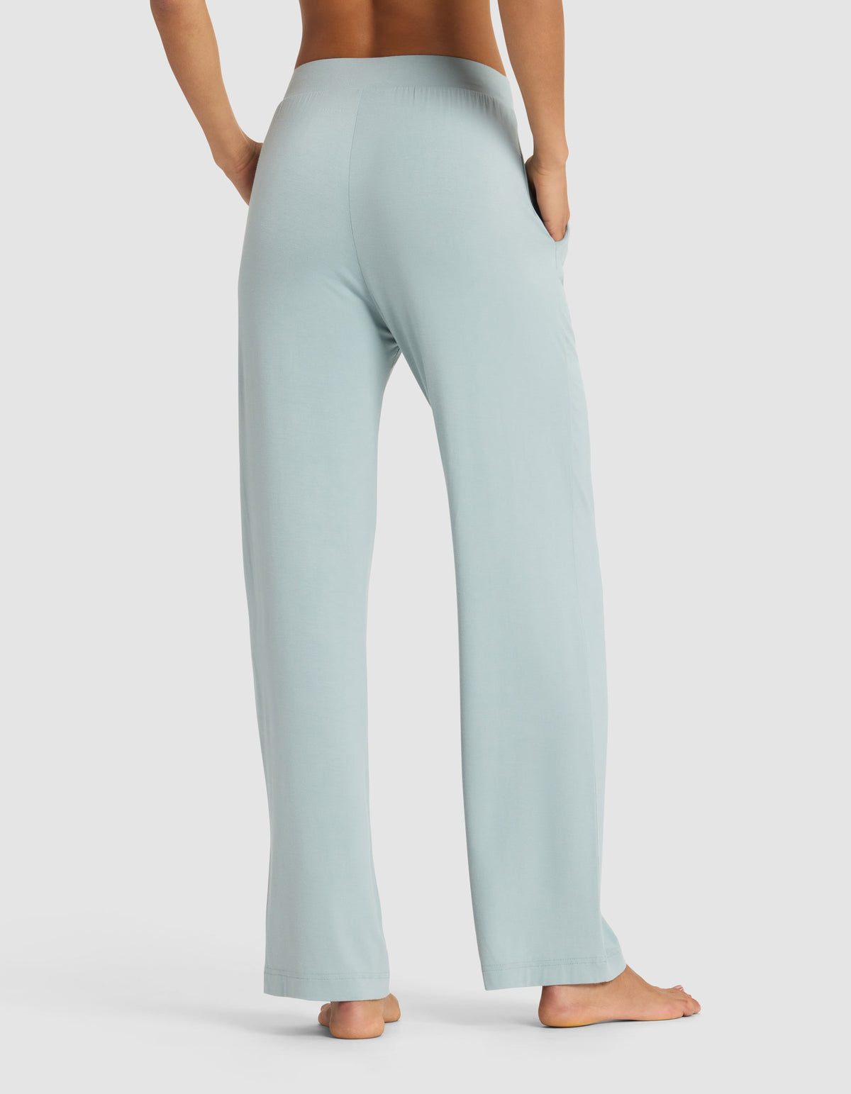 Women's Bamboo Stretch-Knit Lounge Tee & Pants Set