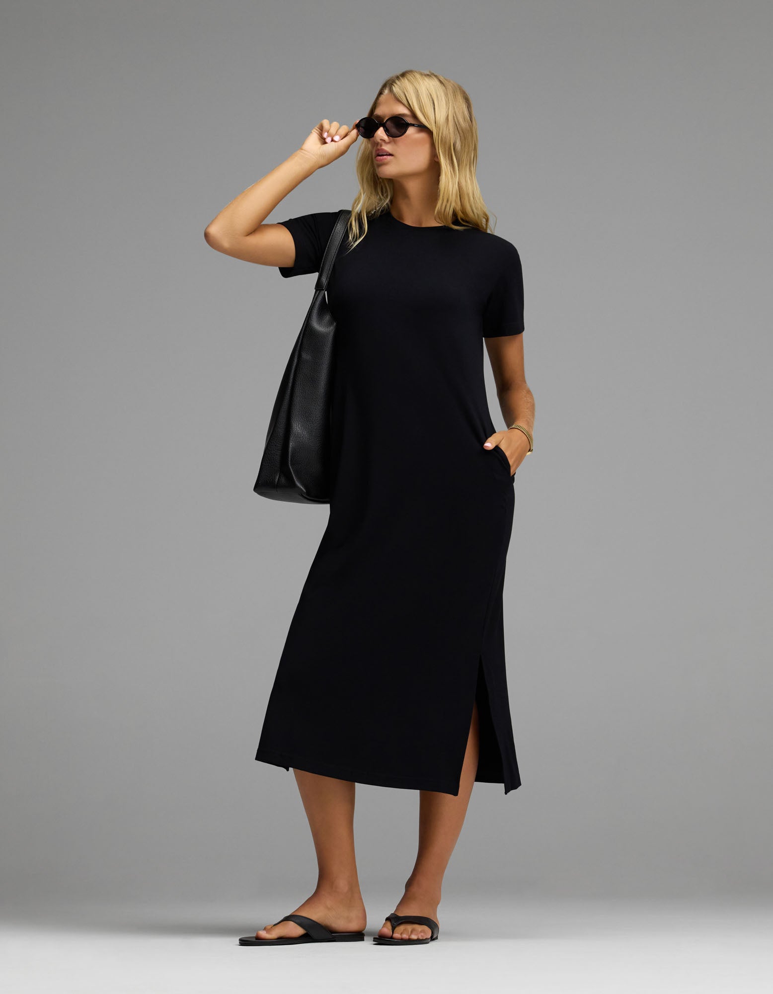 Women's Brushed Bamboo Midi Dress