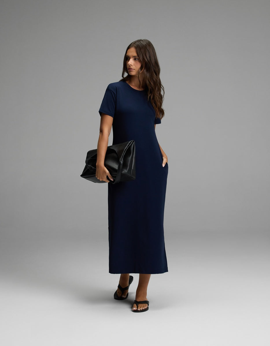 Women's Brushed Bamboo Midi Dress