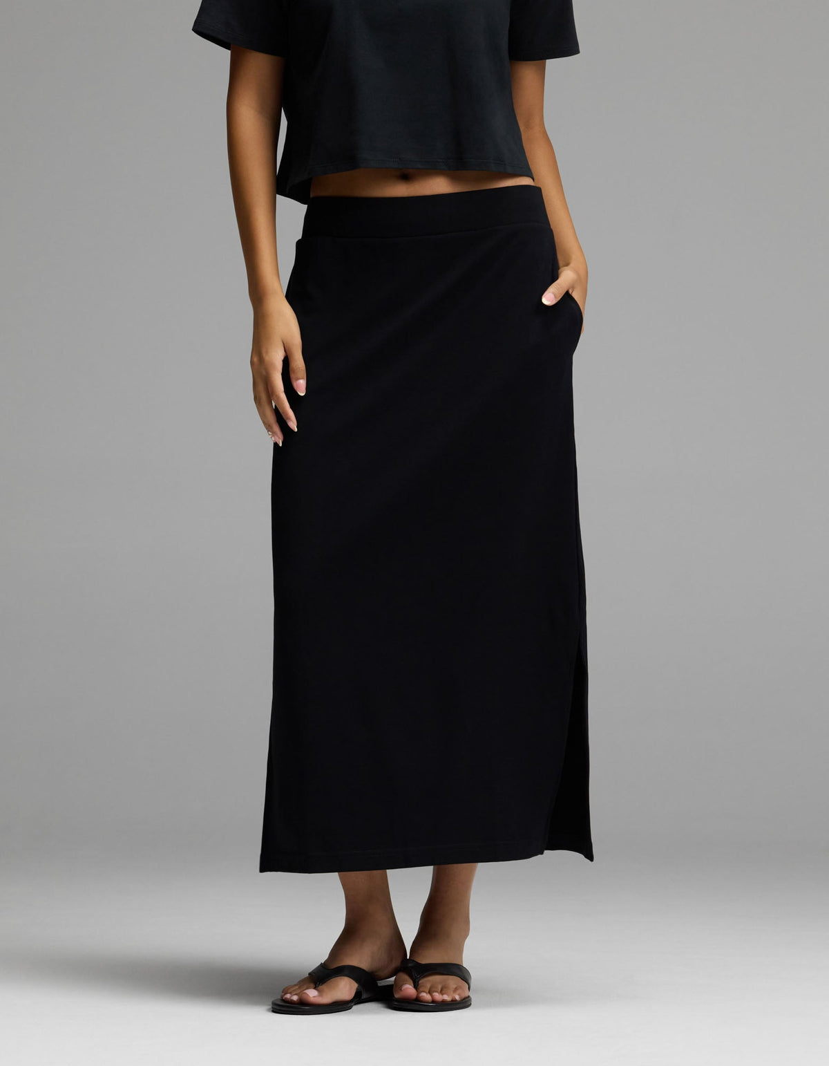 Women's Brushed Bamboo Midi Skirt