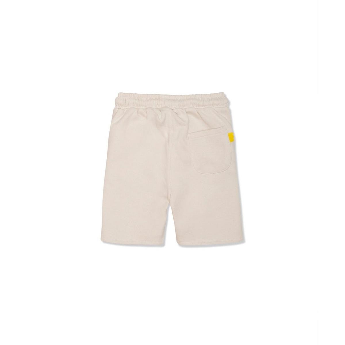 Recycled Cotton Natural Kid Shorts - Natural