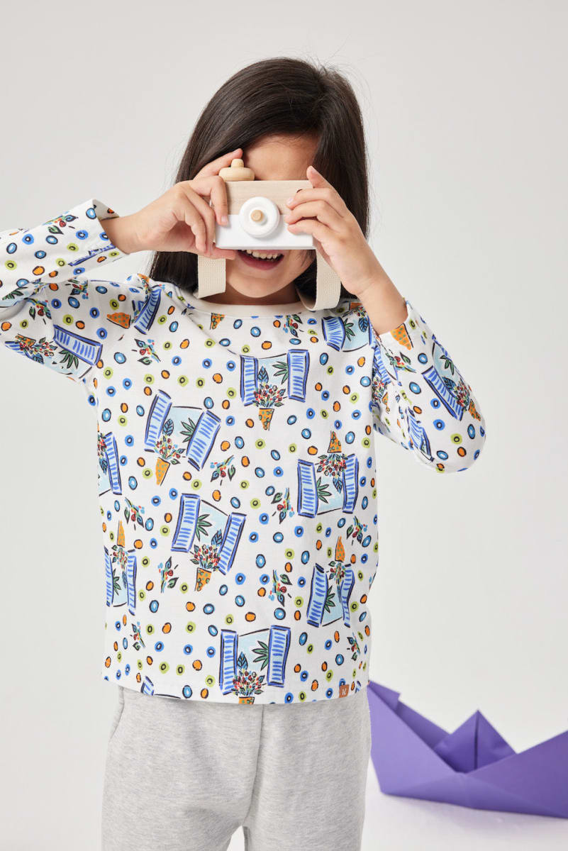 Floral Windows Long Sleeve Tee