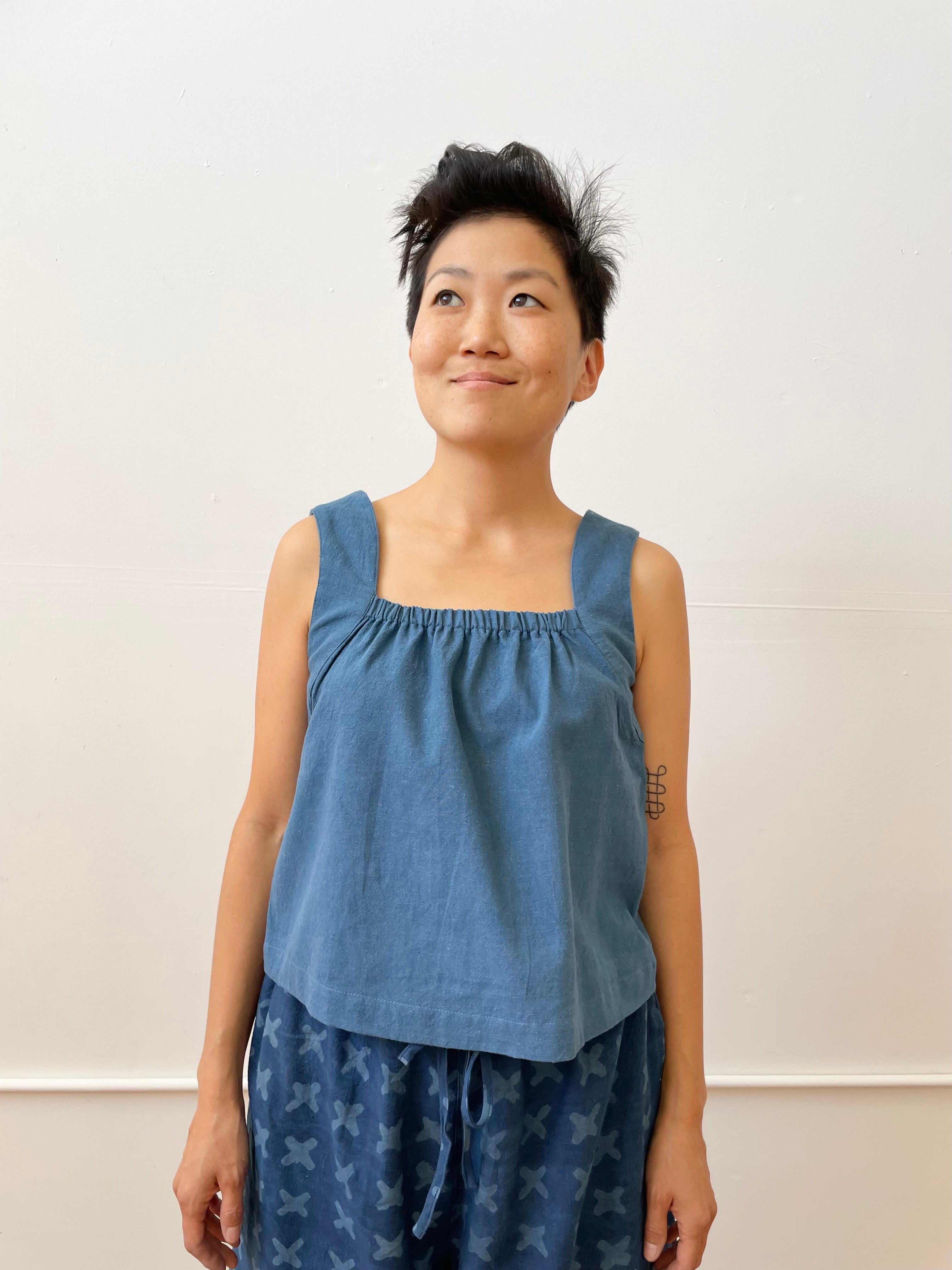 Louise Tank  Indigo