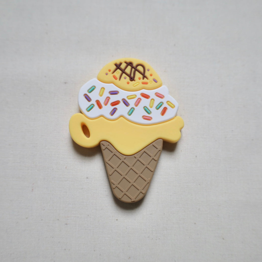 Ice Cream Teether  The picnic day Yellow  