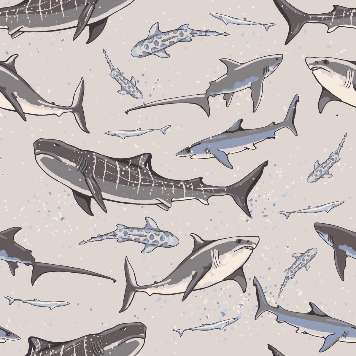 Convertible Romper - Sharks