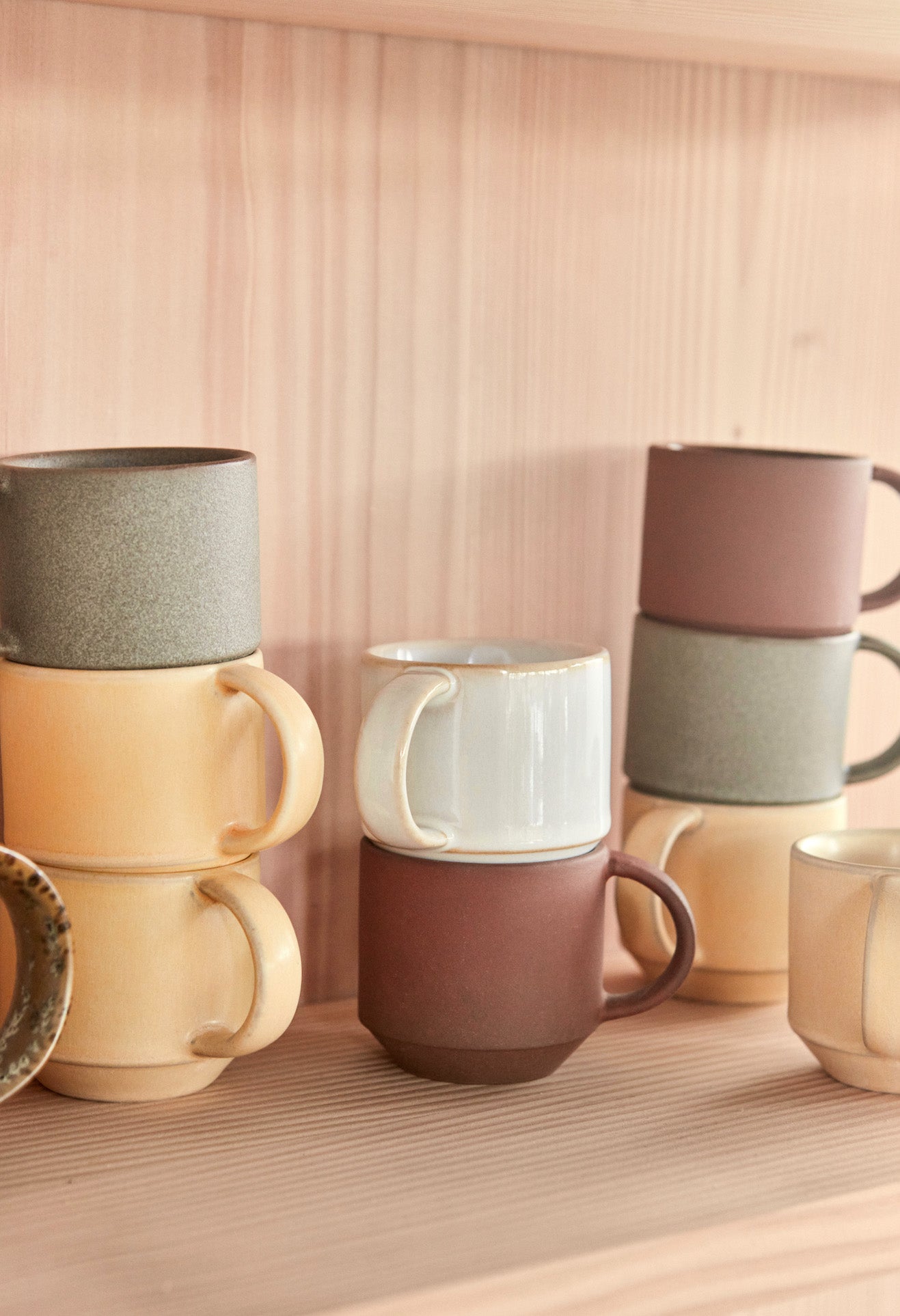 Yuka Mugs, Set of 2 in Butter