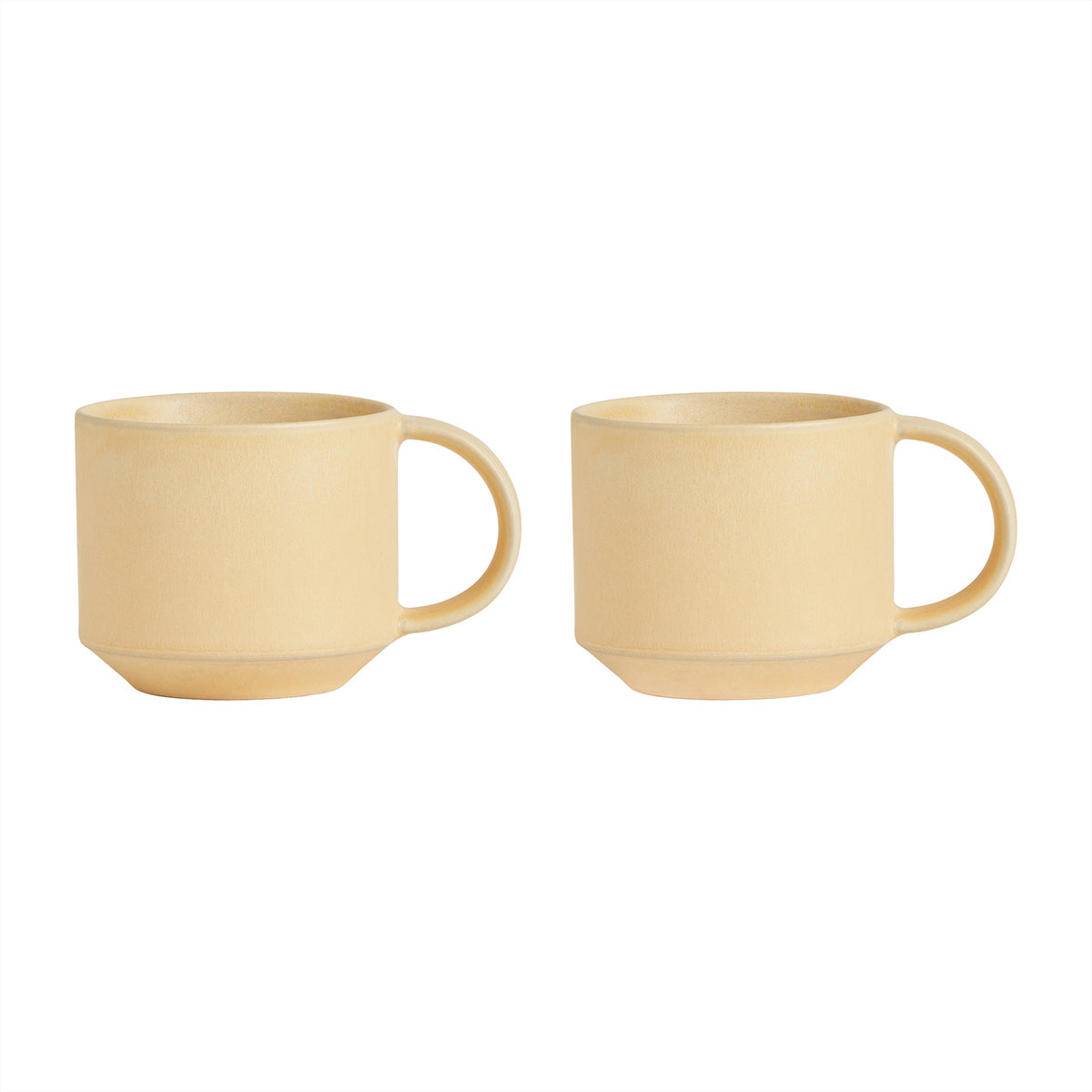 Yuka Mugs, Set of 2 in Butter