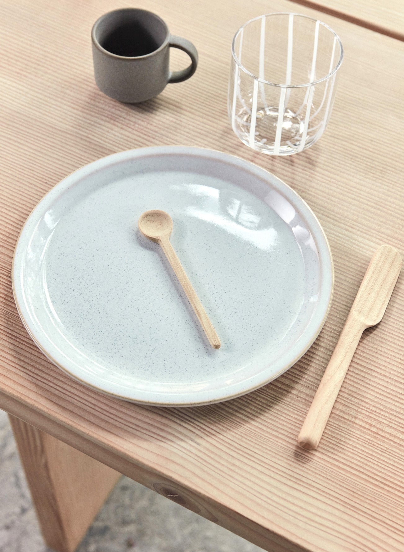 Yuka Lunch Plate, Set of 2 in Offwhite