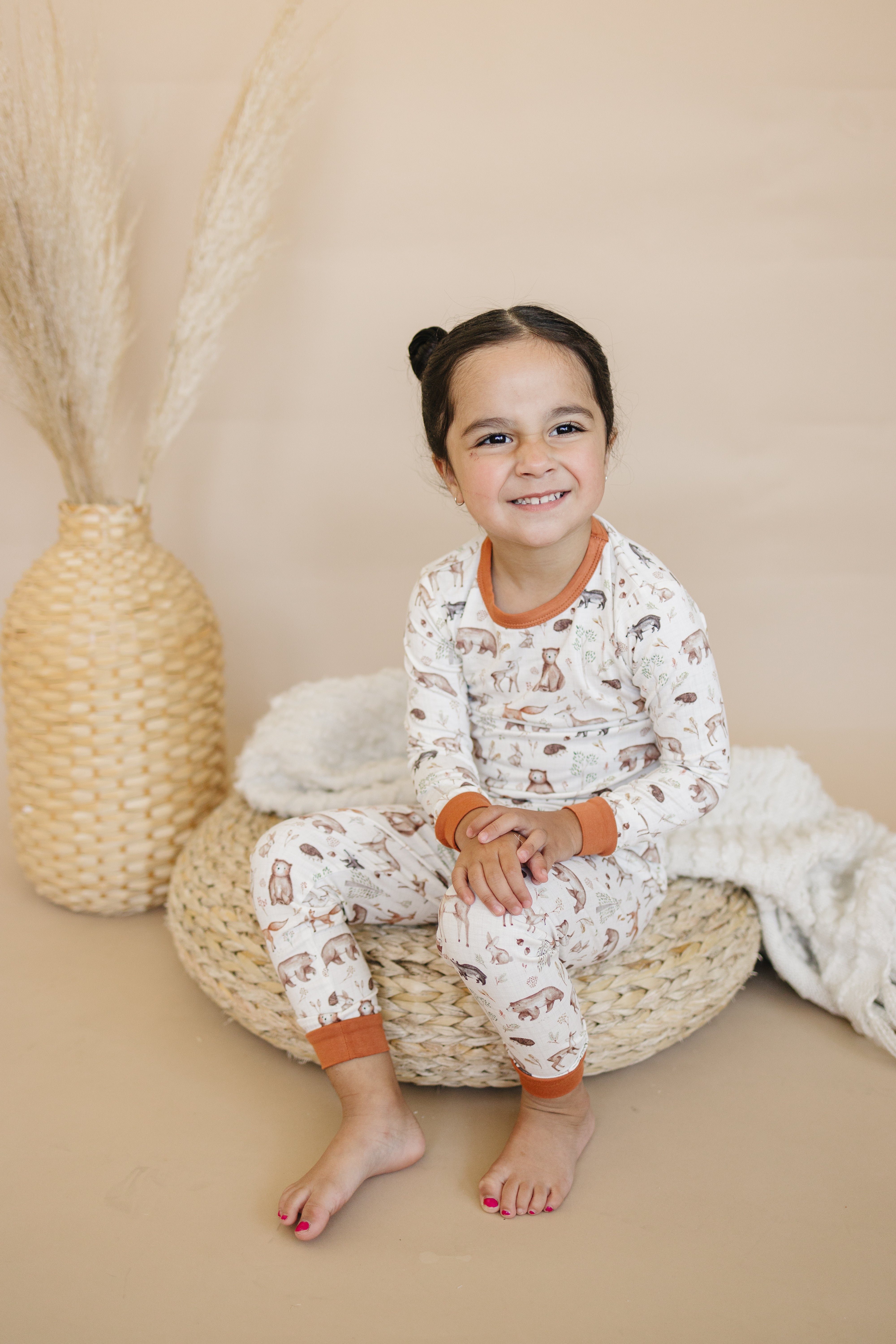 Forest Friends 2pc Bamboo Pajamas