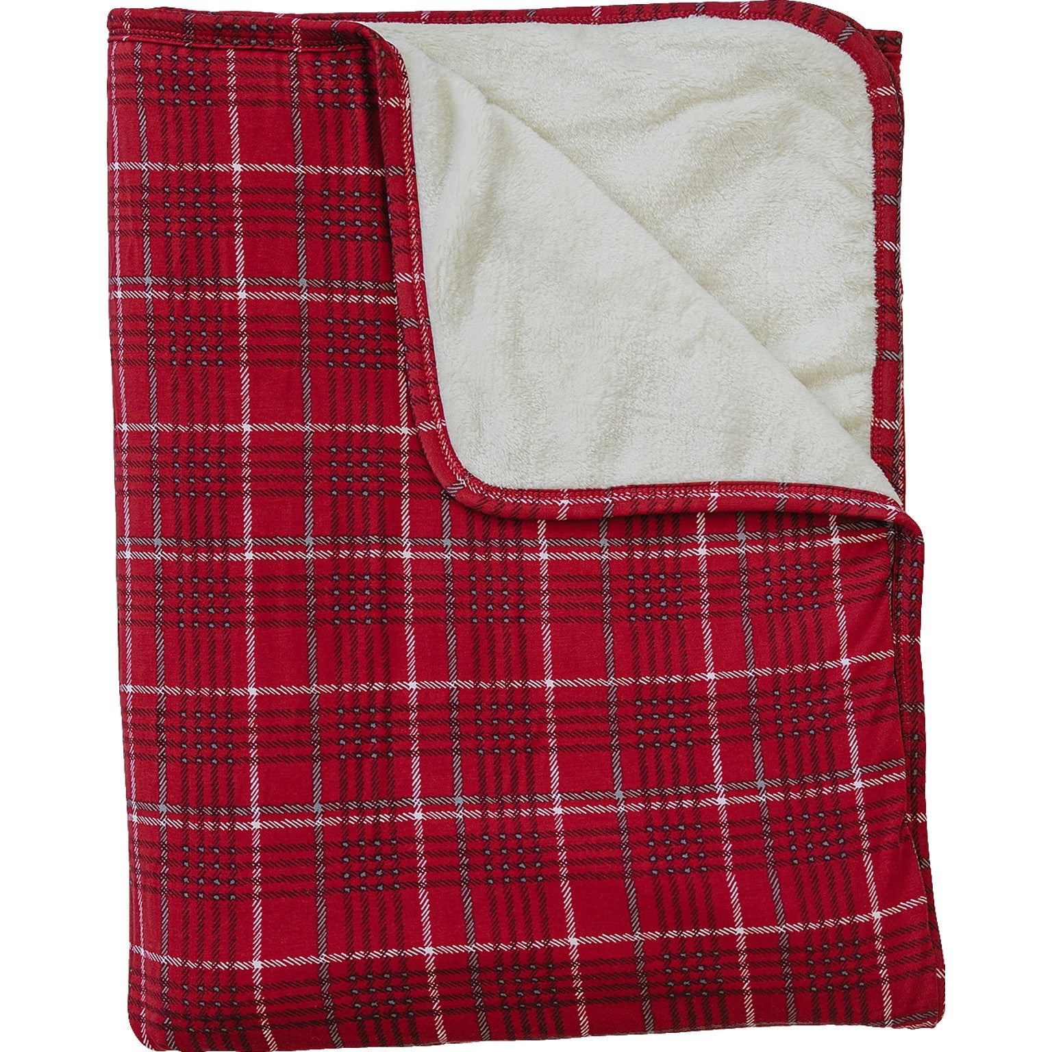 Red Plaid Bamboo Fleece Quilt  Mebie Baby   