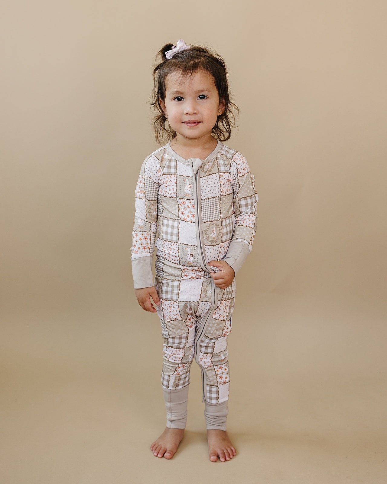 Bamboo Zip Romper | Cottage Goose
