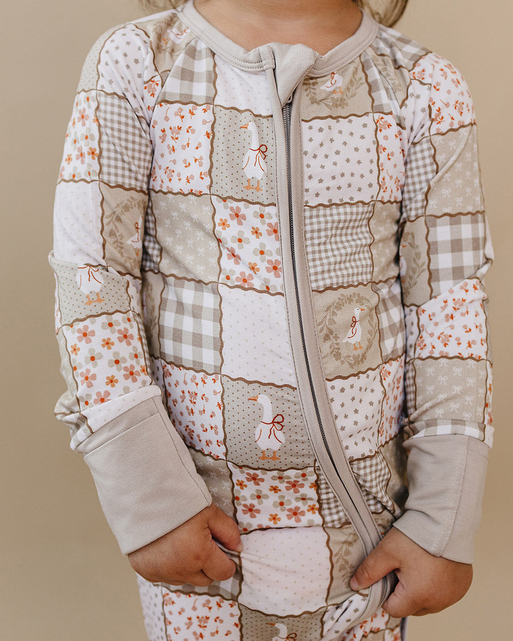 Bamboo Zip Romper | Cottage Goose