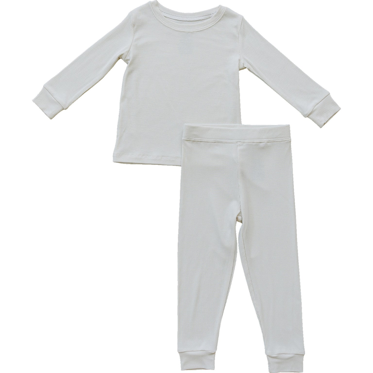 Cream Ribbed Bamboo Cozy Set  Mebie Baby   