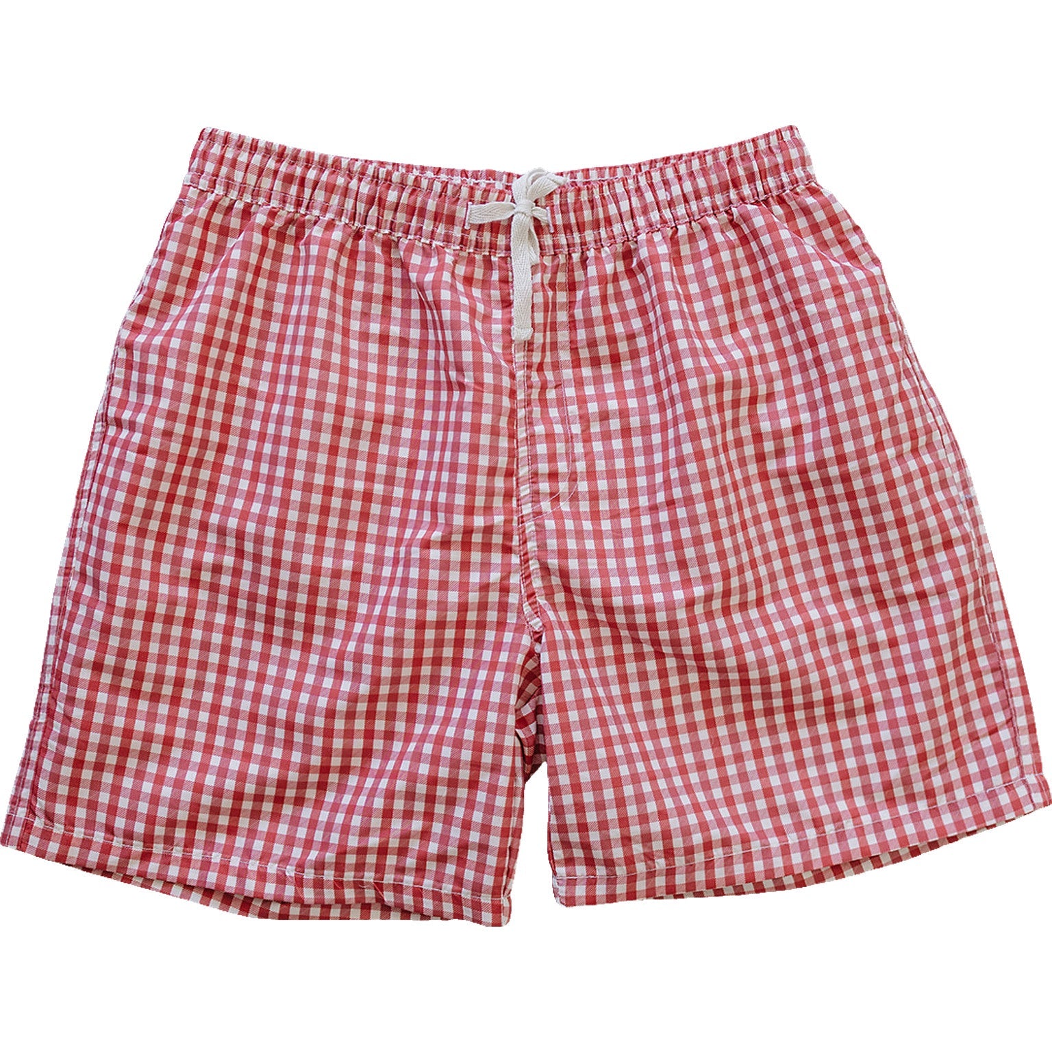 Gingham Adult Men's Swim Shorts