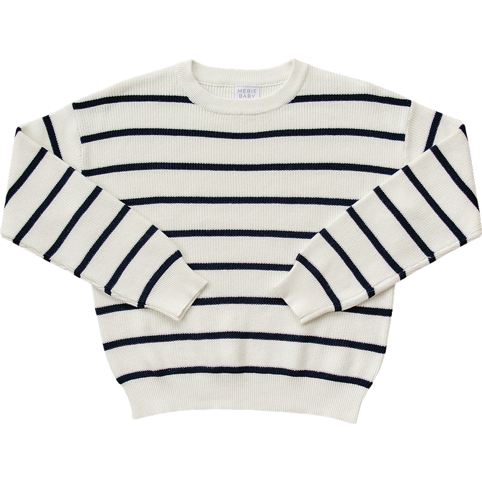 Navy Stripe Adult Knit Sweater