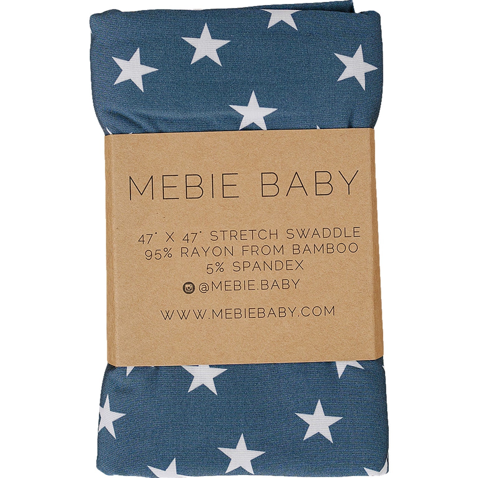 Stars Bamboo Stretch Swaddle  Mebie Baby   