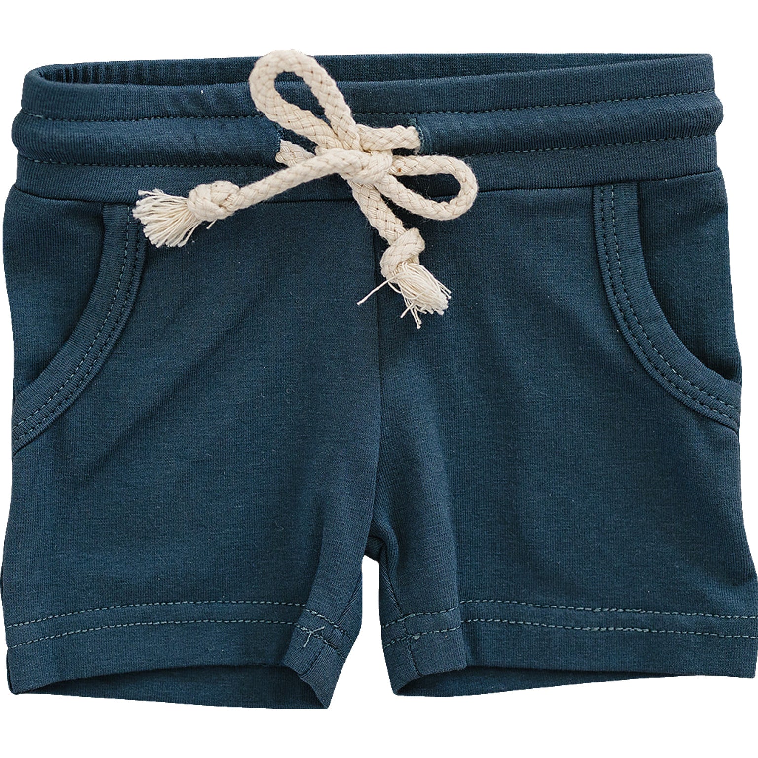 Navy Pocket Cotton Shorts  Mebie Baby   