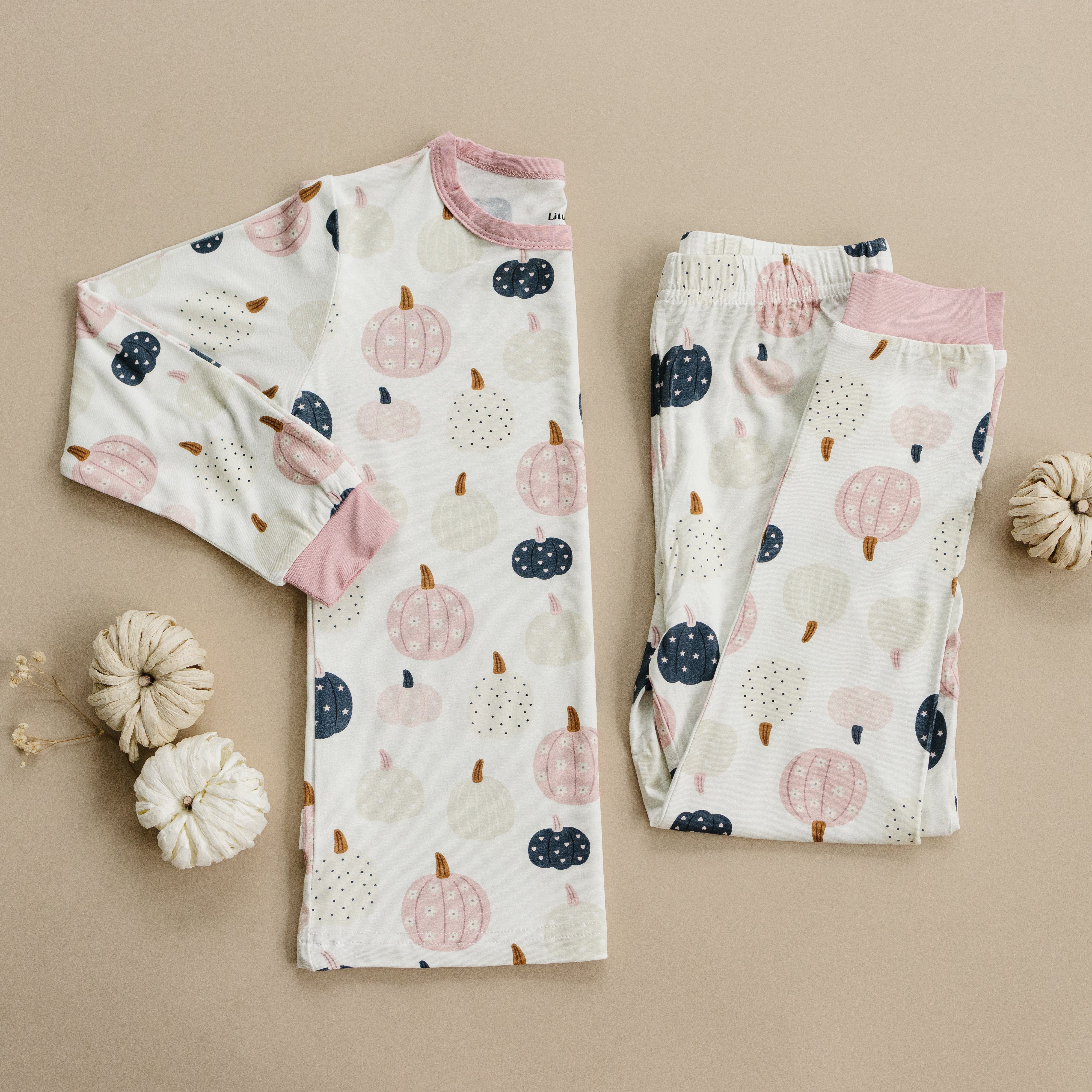 Pretty 'n Pumpkin 2pc Bamboo Pajamas