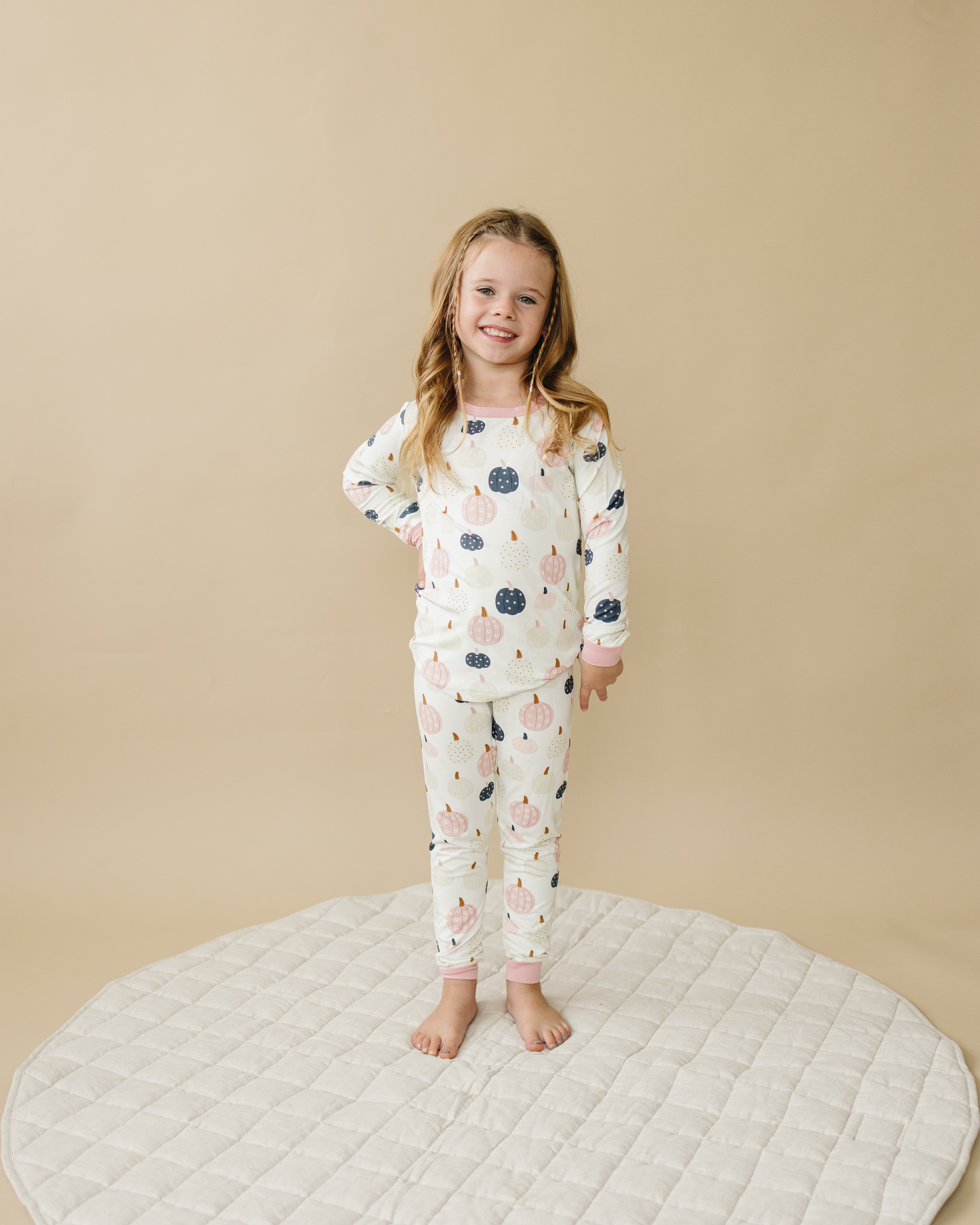 Pretty 'n Pumpkin 2pc Bamboo Pajamas