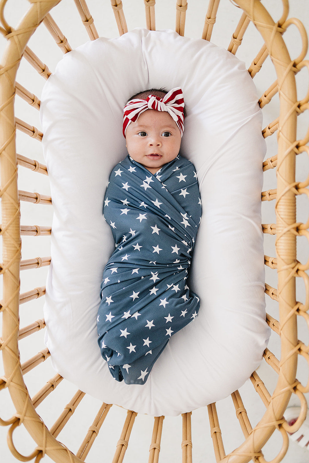 Stars Bamboo Stretch Swaddle  Mebie Baby   