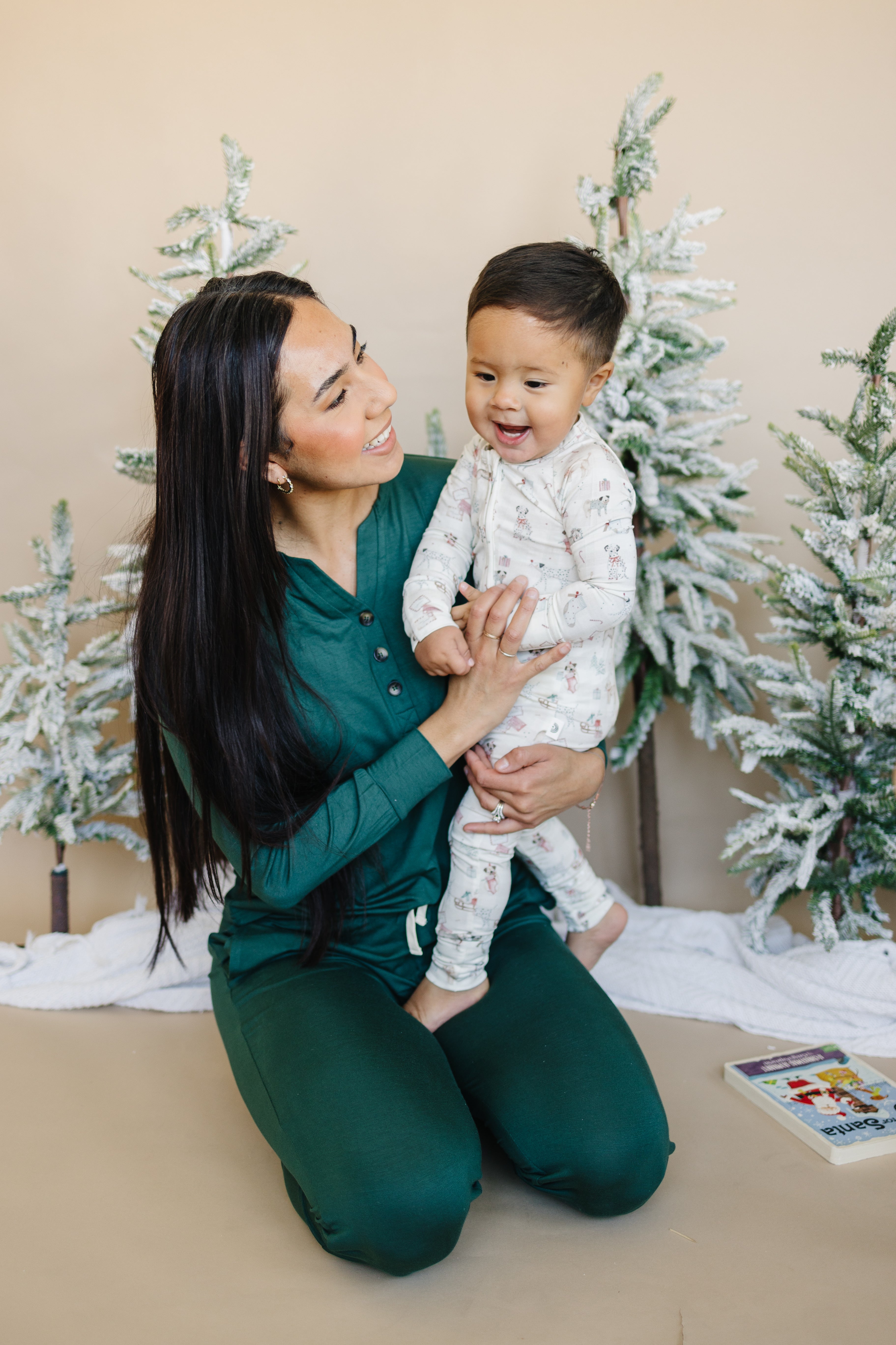 Women's Green Emerald Bamboo Pajamas