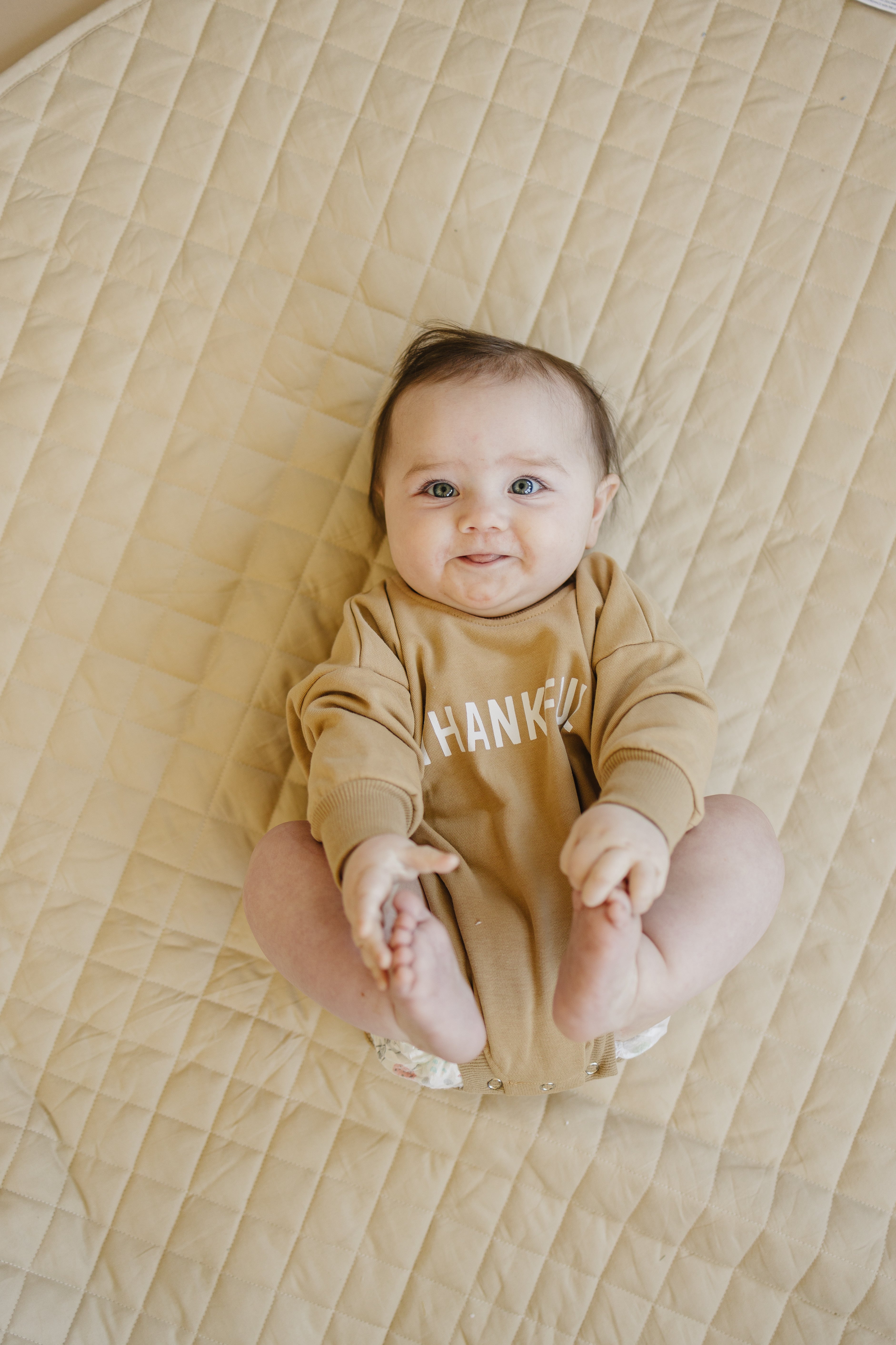 Thankful Sweatshirt Romper - more colors