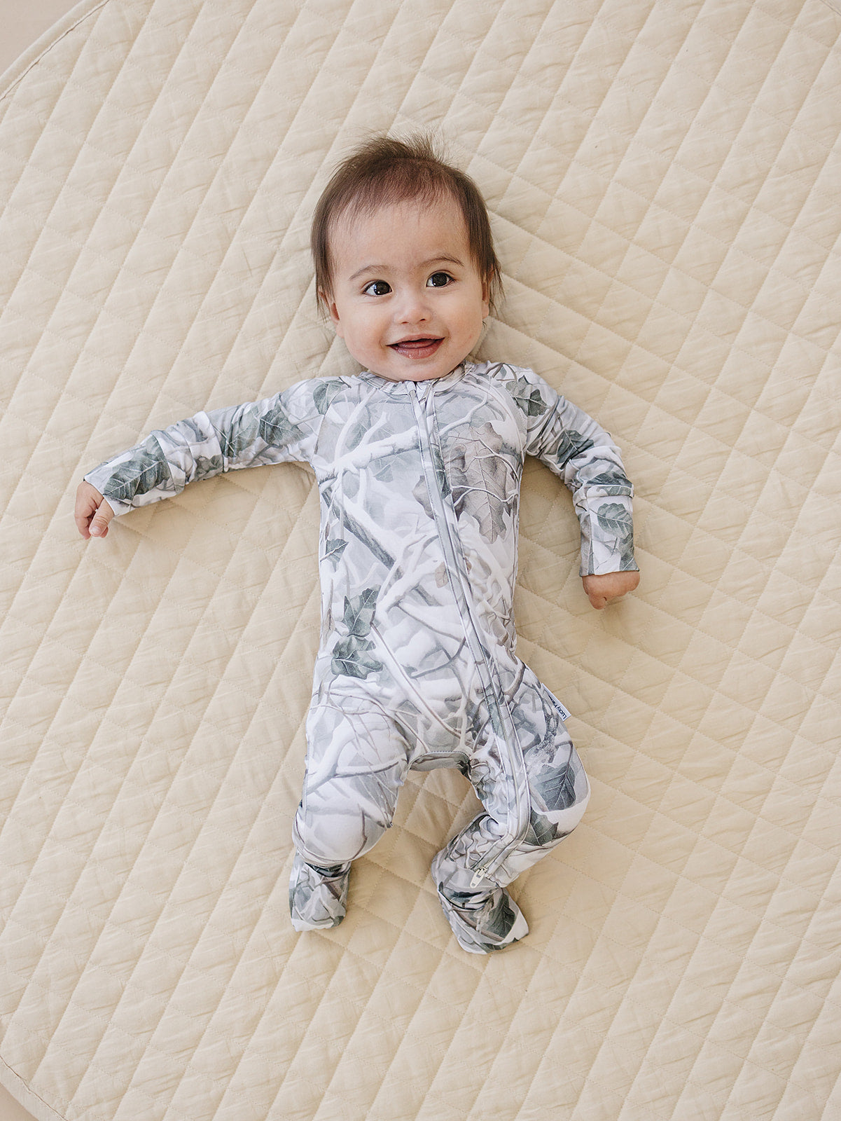 Bamboo Zip Romper | Camo
