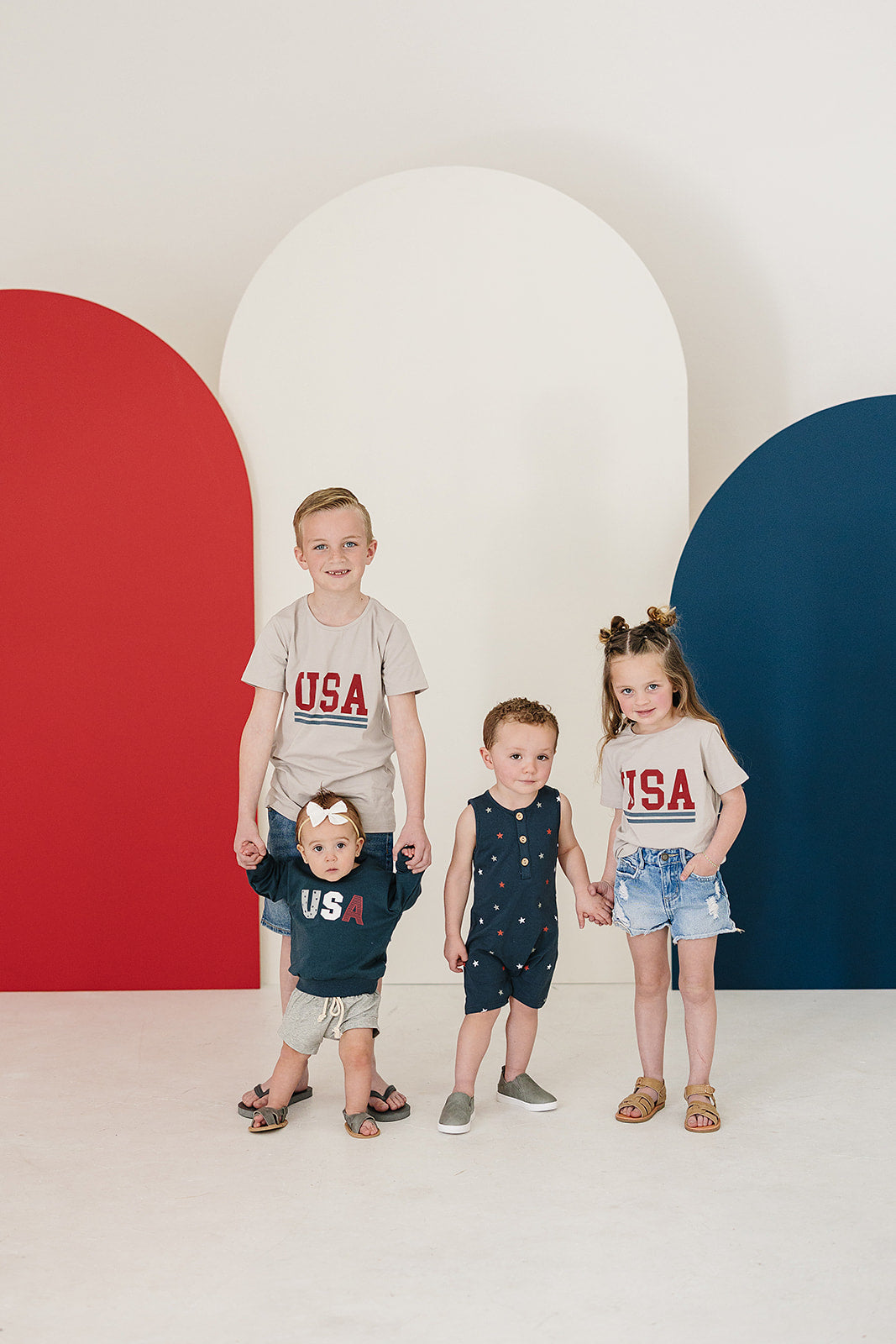 USA French Terry Crew Neck  Mebie Baby   