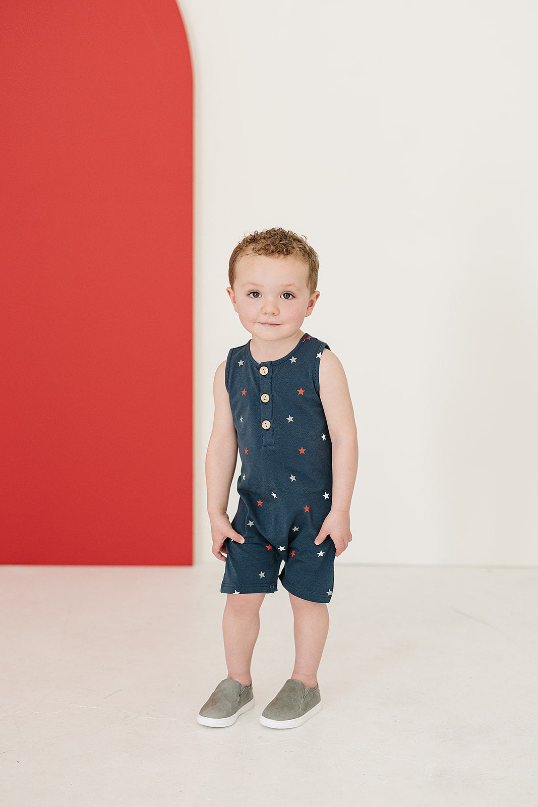 Stars Short Romper  Mebie Baby   