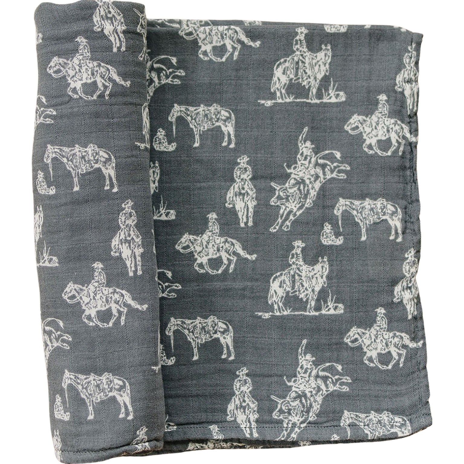 Wild West Muslin Swaddle Blanket  Mebie Baby   