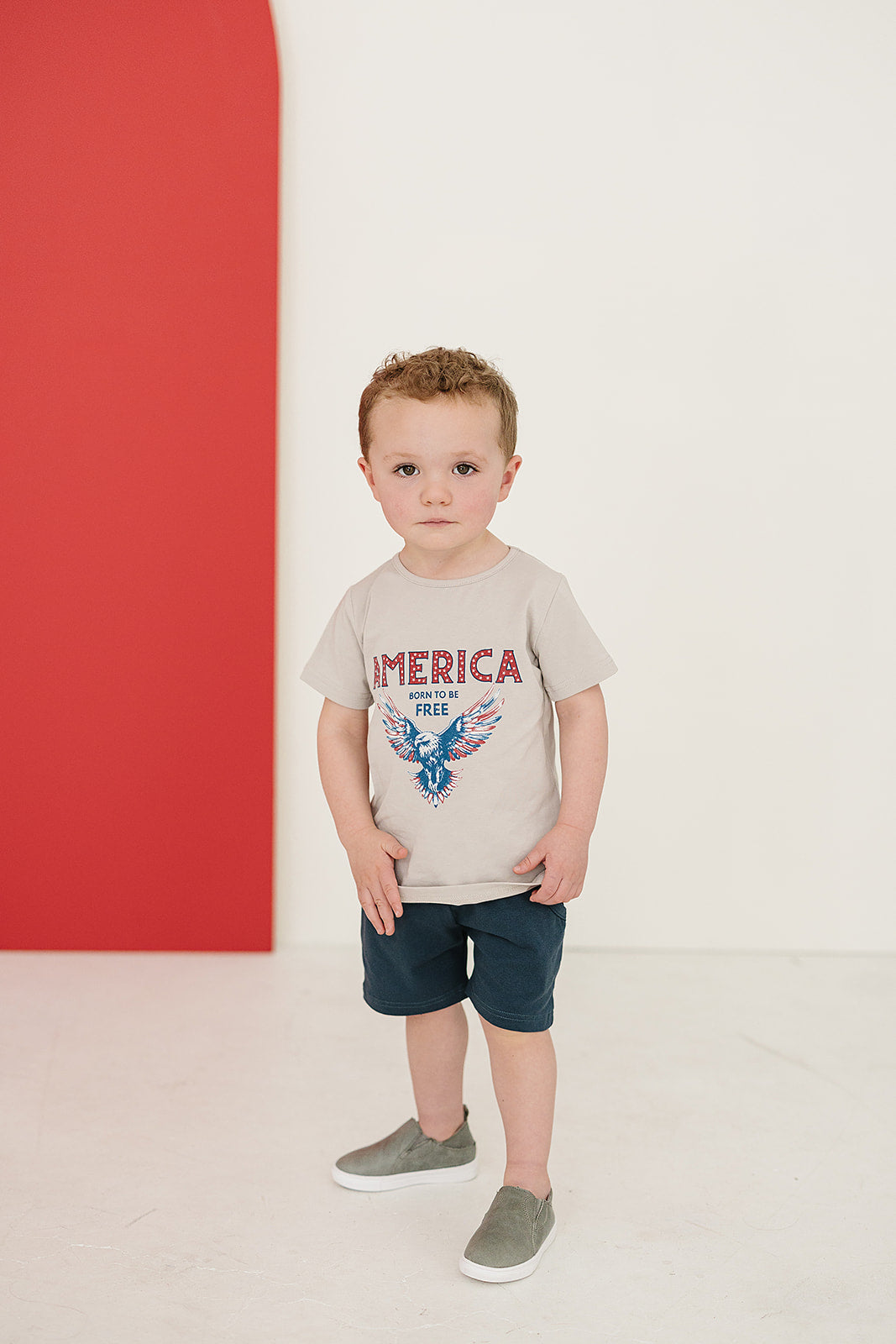 Patriotic Eagle Tee  Mebie Baby   