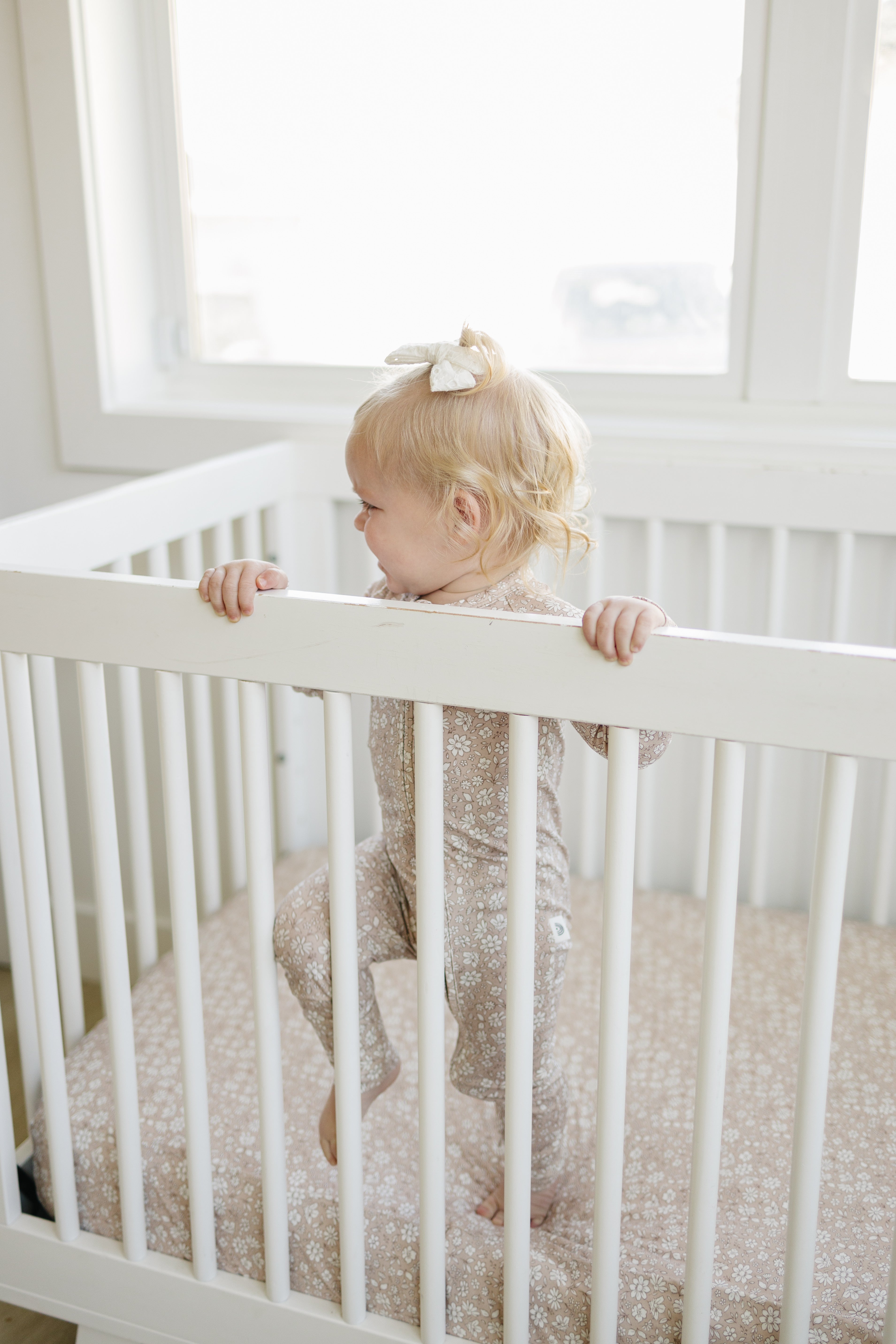 Dainty Ditsy Bamboo Crib Sheet