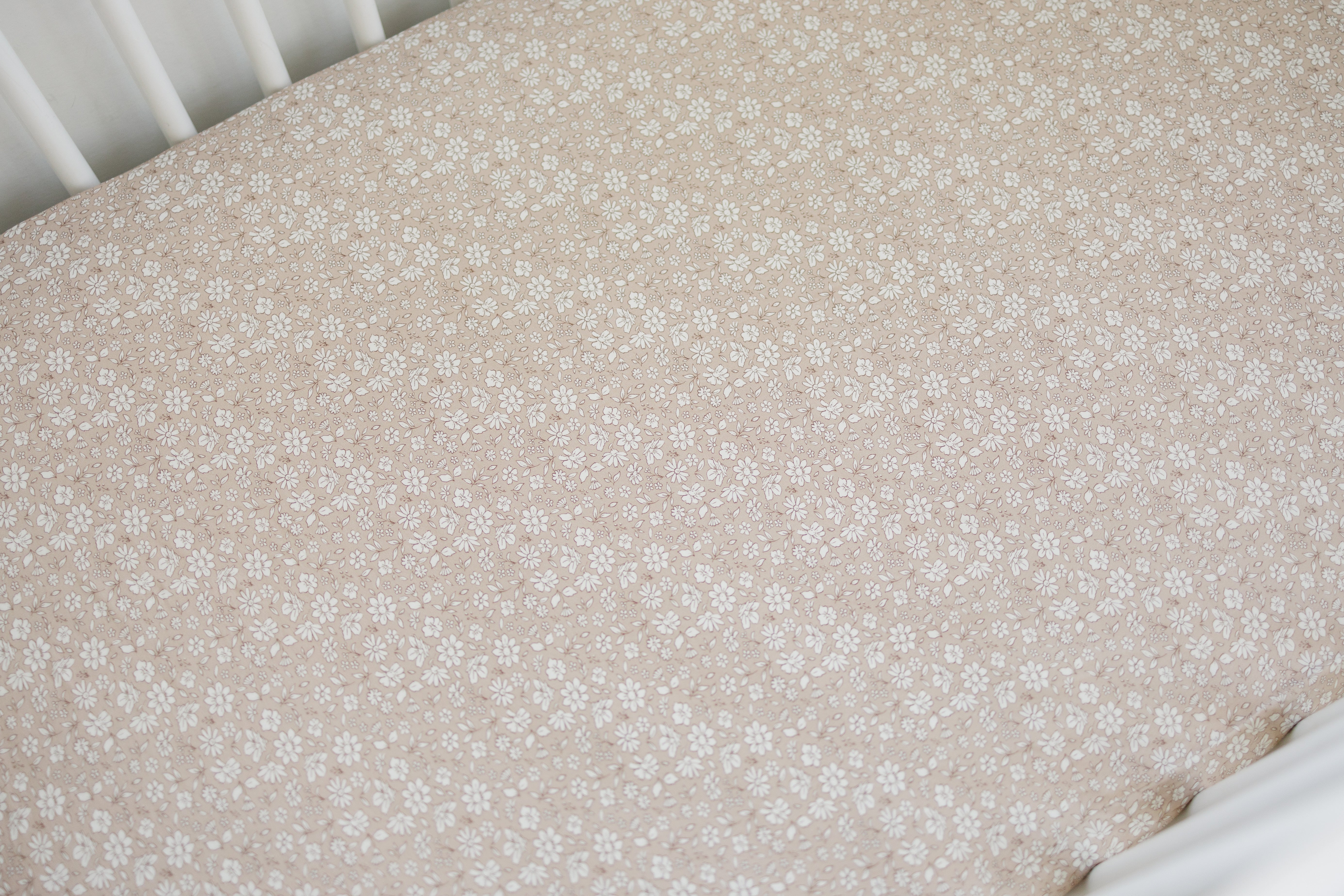 Dainty Ditsy Bamboo Crib Sheet