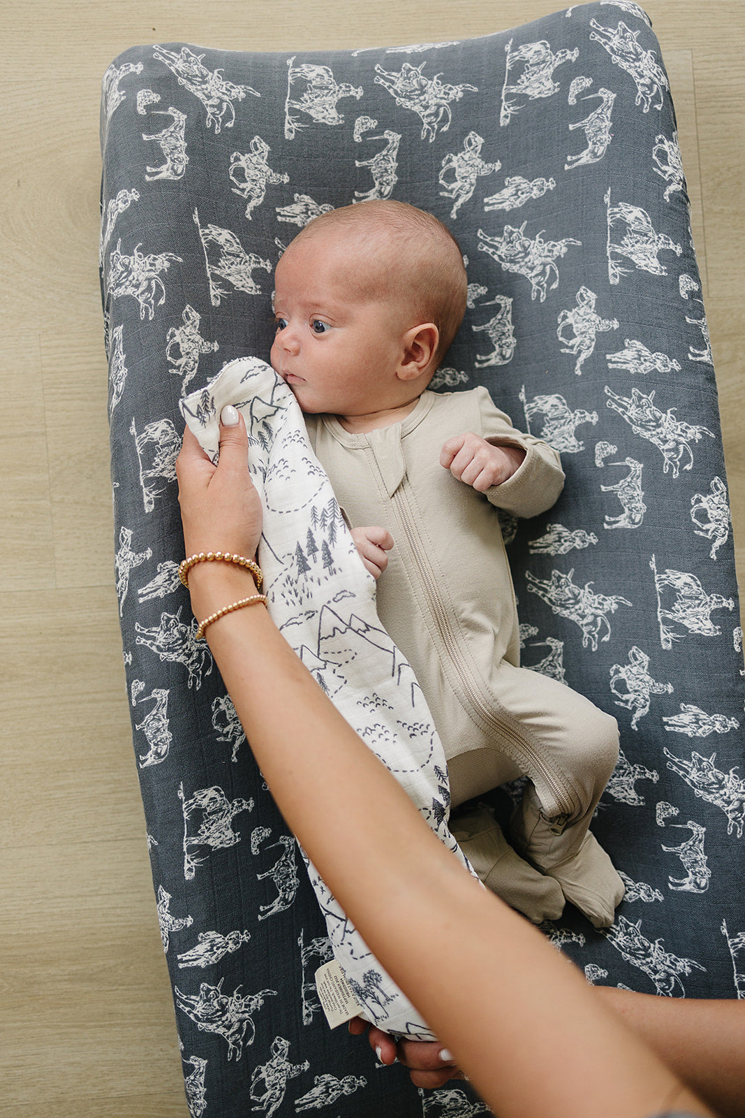 Summit Muslin Burp Cloth  Mebie Baby   