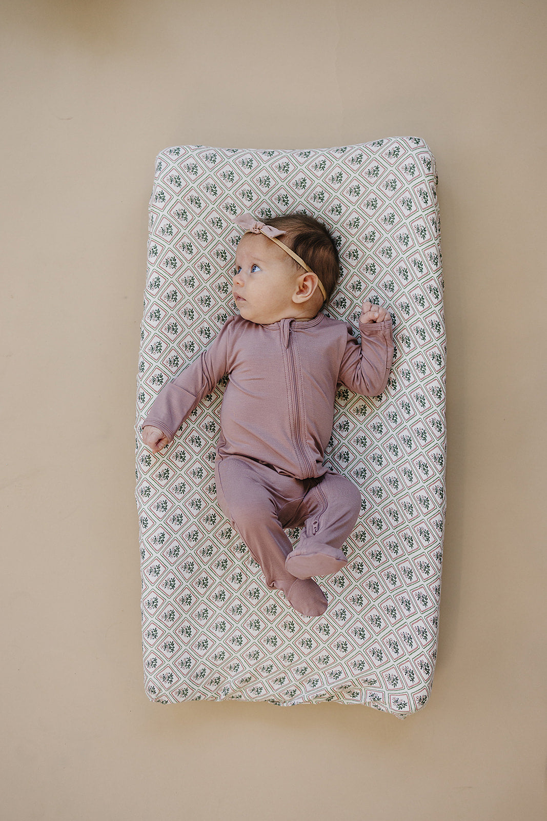 Dusty Rose Bamboo Footed Zipper