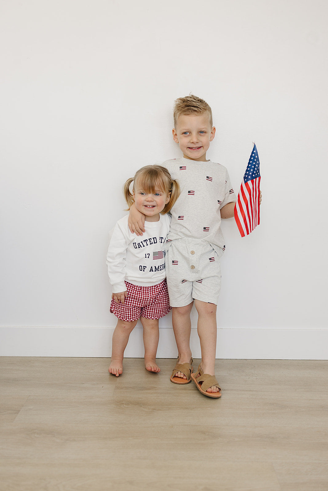 Flag Button Short Set