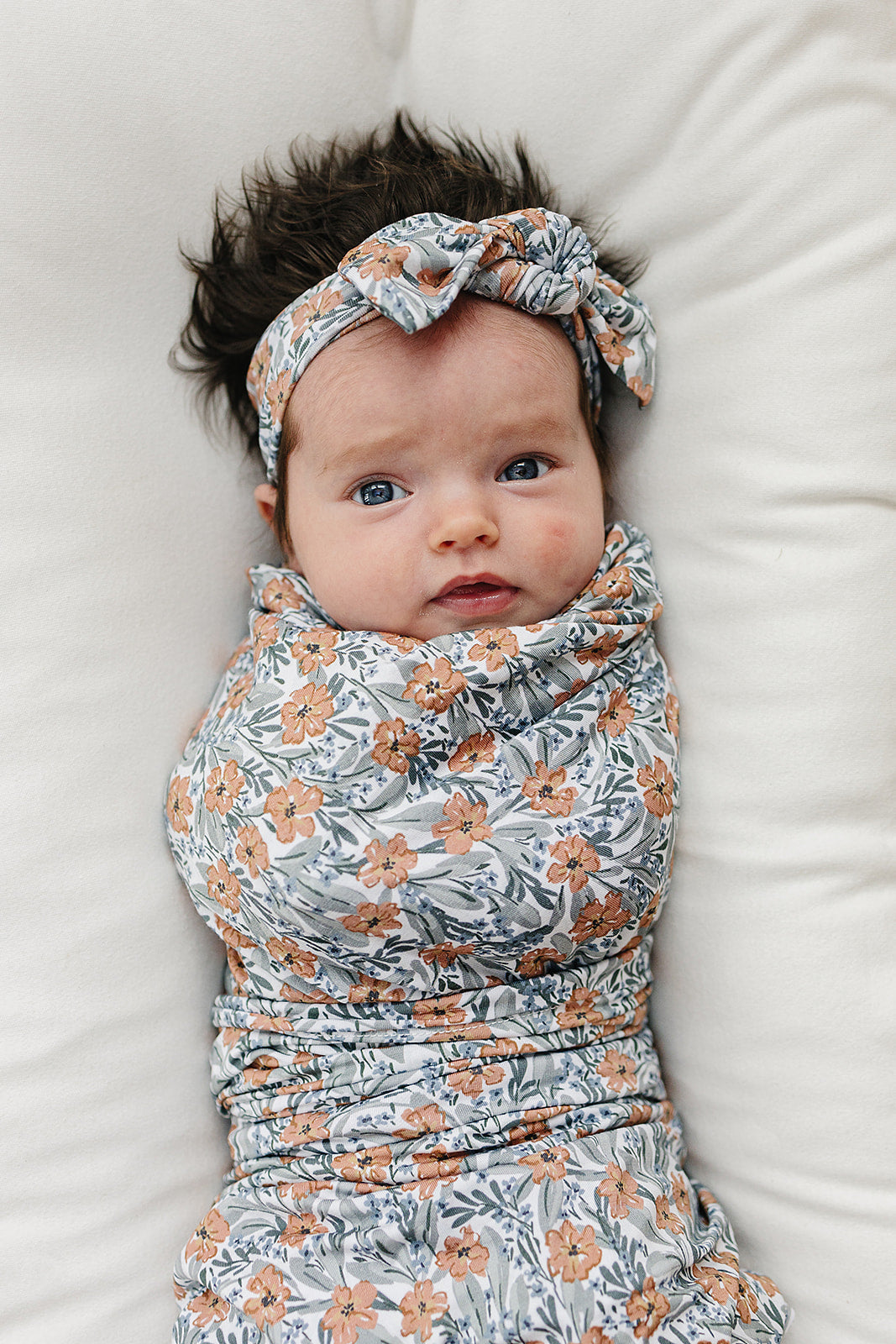 Dainty Meadow Bamboo Stretch Swaddle  Mebie Baby   